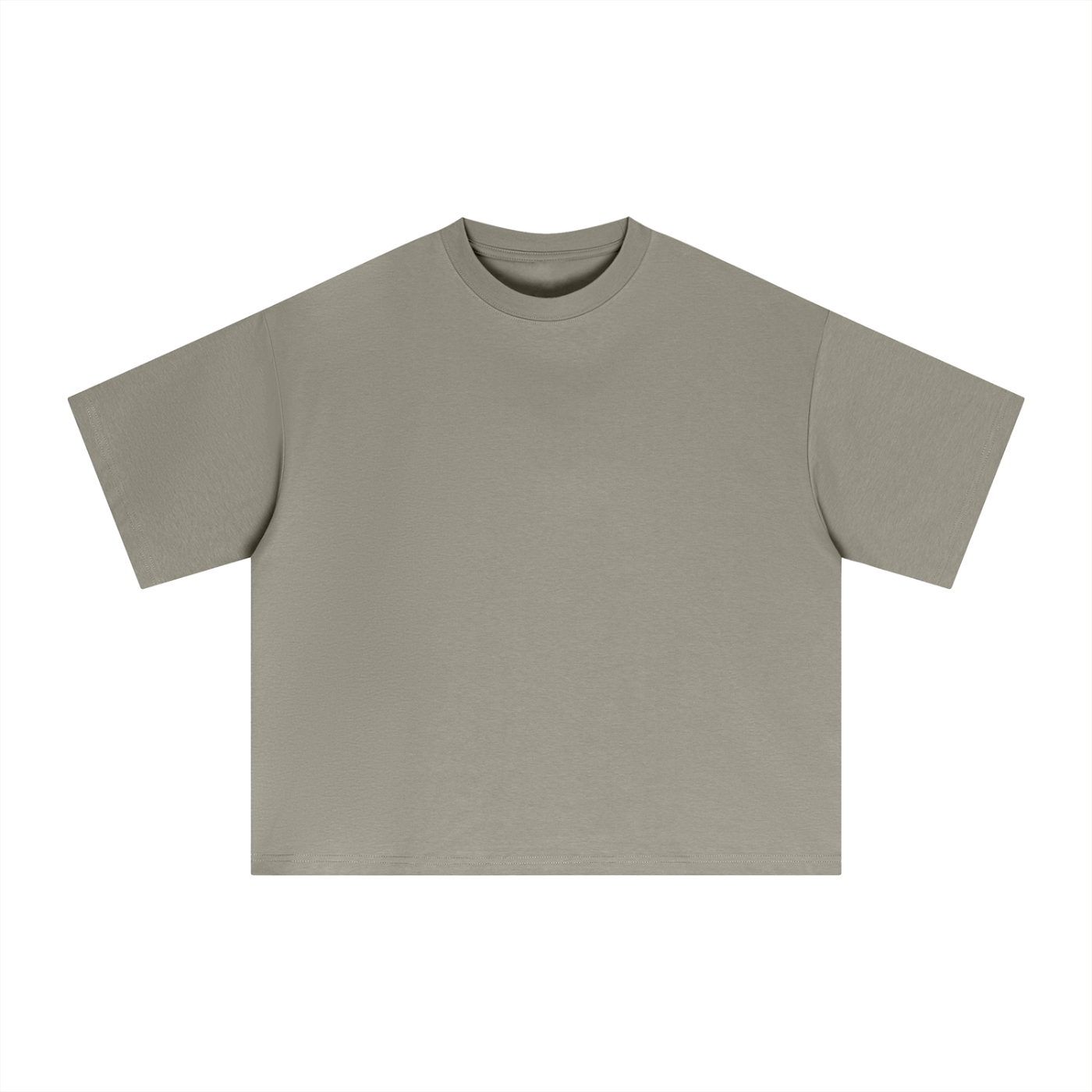 Essential Sorona Boxy T-Shirt unisex cotton blend casual short sleeve gray boxy fit