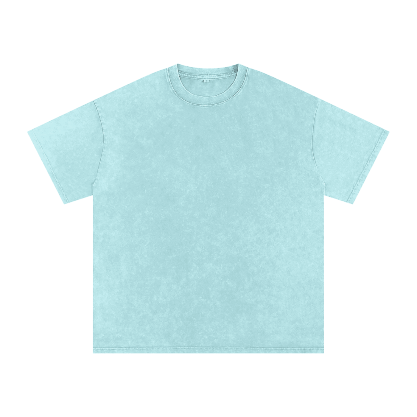 Blank Snow Washed oversized cotton t-shirt in light blue from ODMPOD, featuring a relaxed fit and soft fabric.