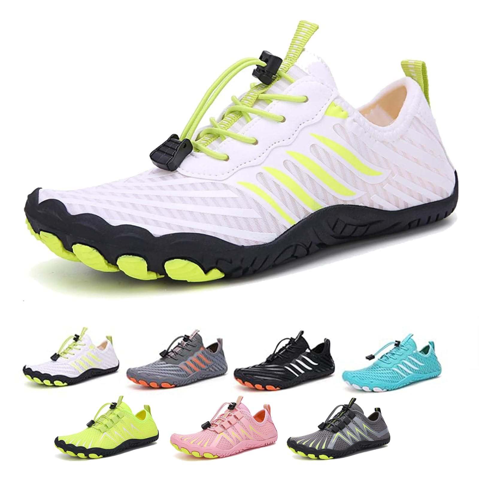 Grounded footwear barefoot shoes for men and women with breathable fabrics, adaptive arch support, wide toe box, lightweight design, and slip-resistant soles