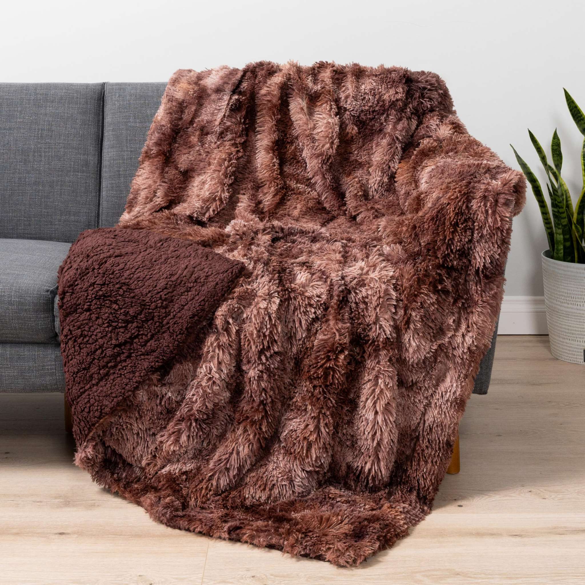 Tie-Dye Fuzzy Sherpa Throw