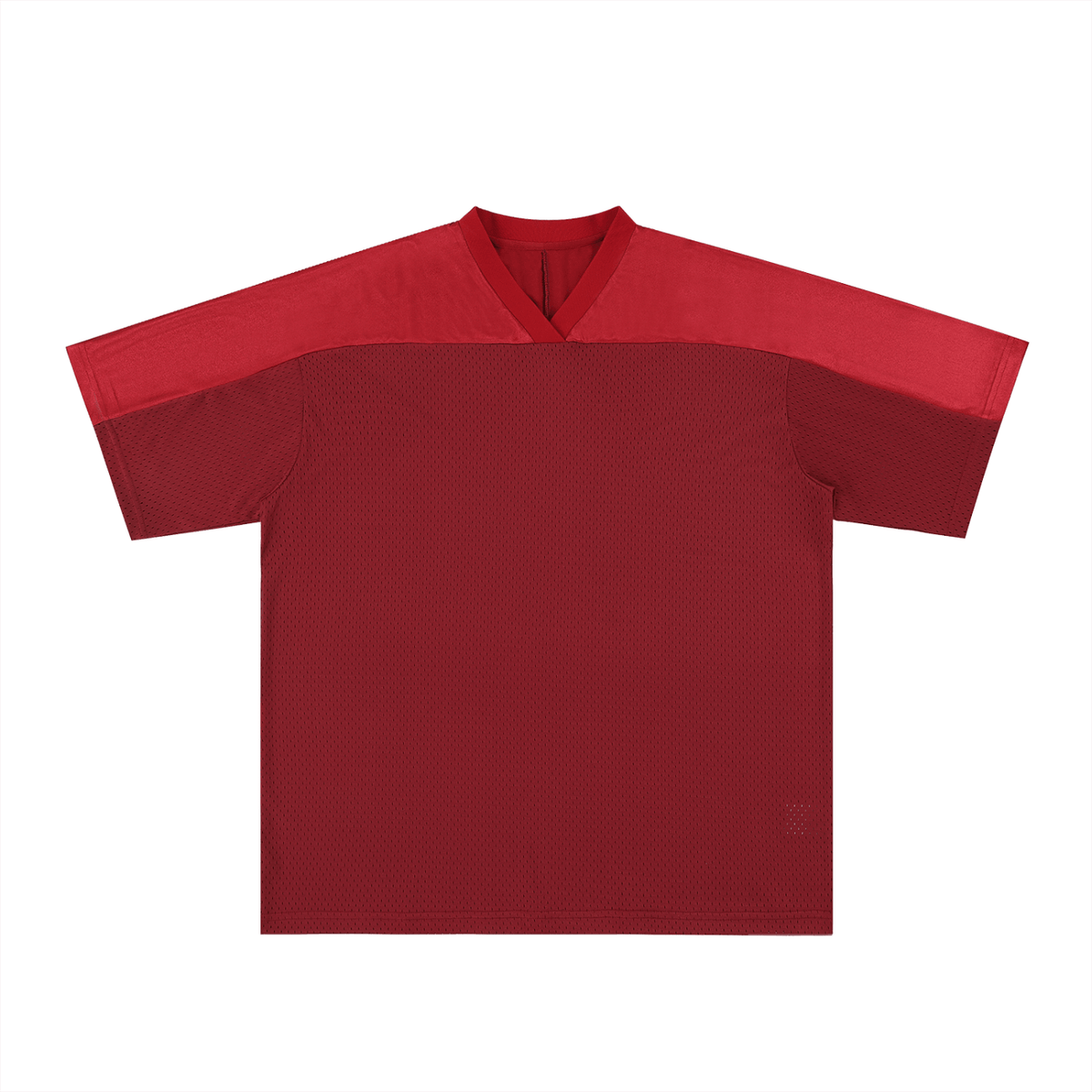 Oversized Mesh V-Neck Soccer Jersey