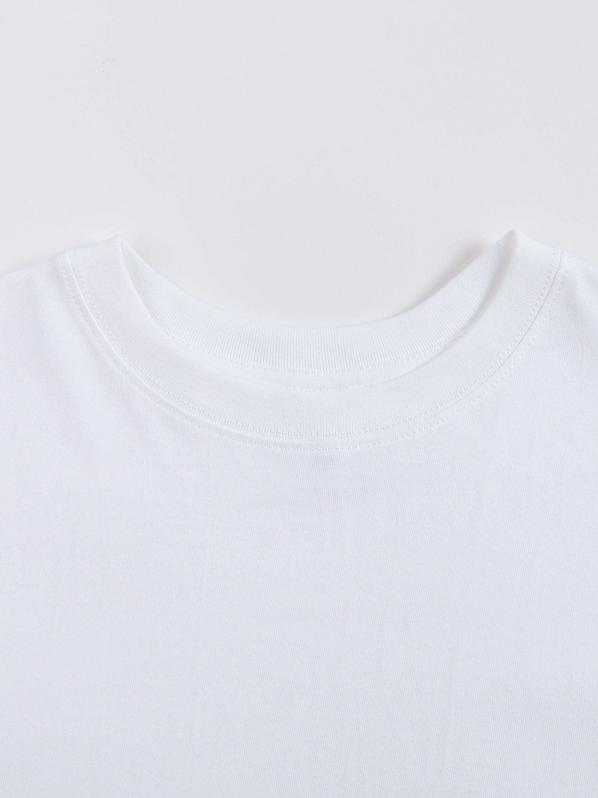Women’s Baby Tee Seamless T-Shirt | Cropped Cotton Streetwear Tee – 200 GSM