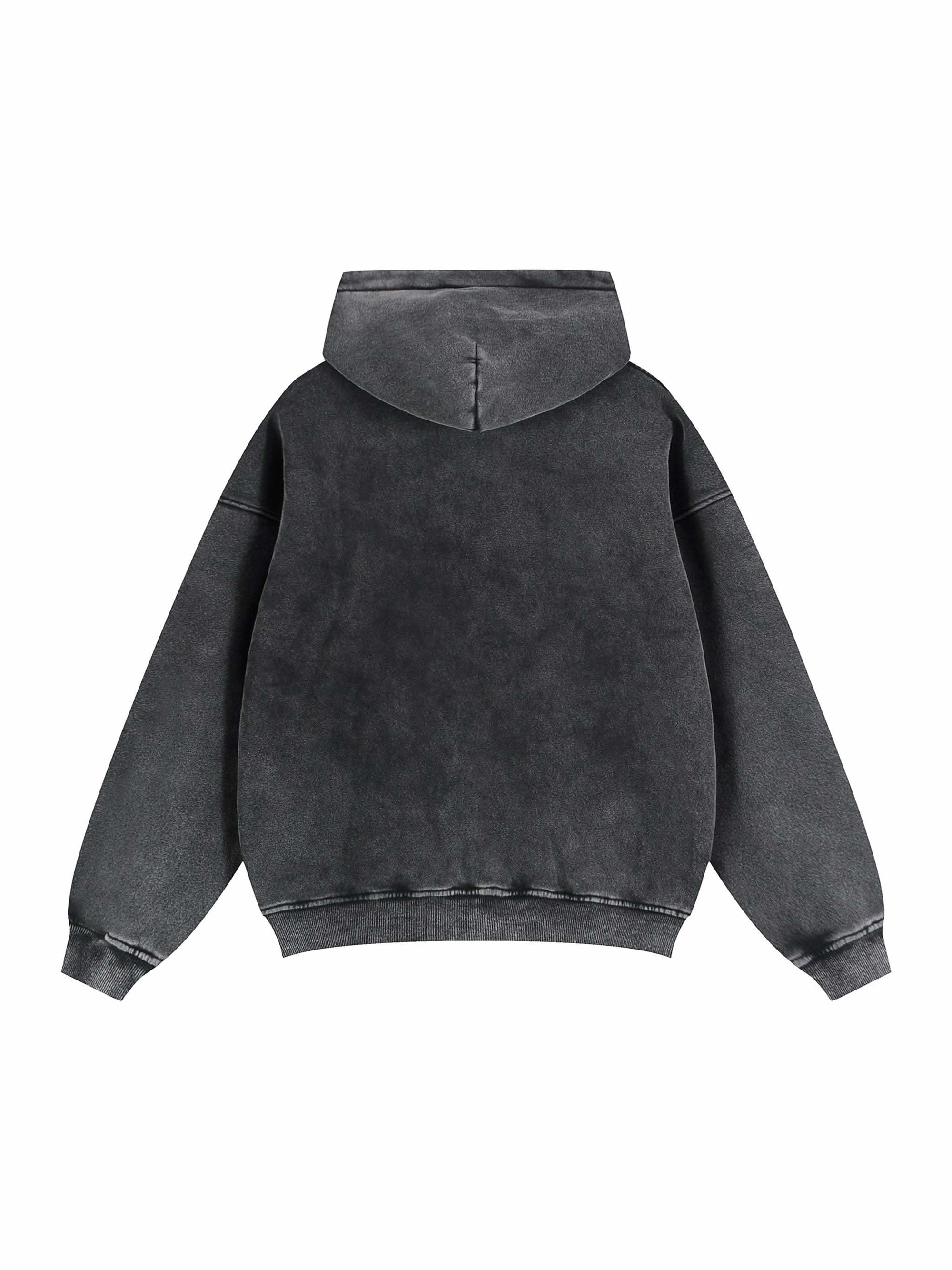 Zip-Through Boxy Fleece Hoodie | Oversized Unisex Streetwear Zip Hoodie