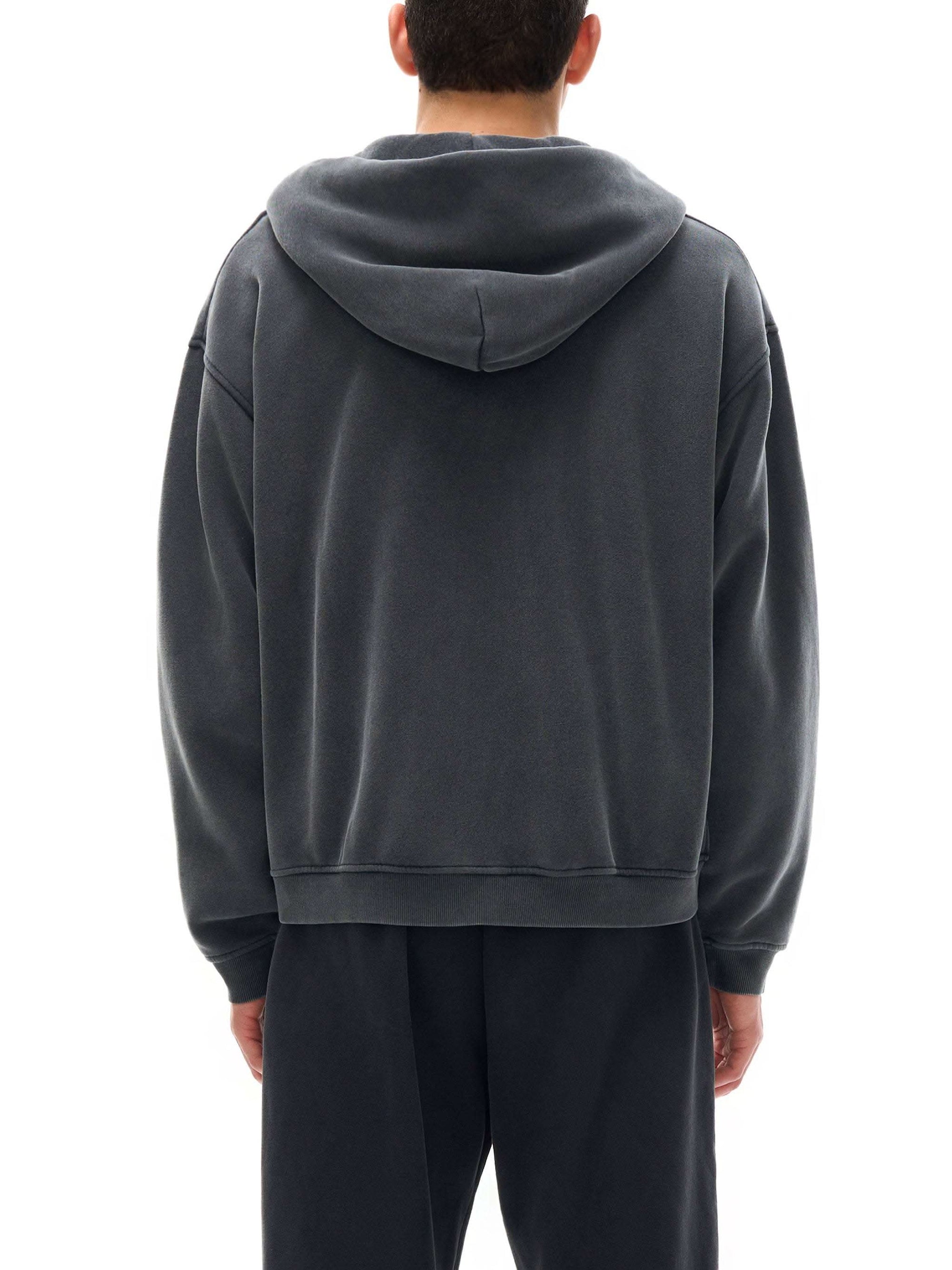 Zip-Through Boxy Fleece Hoodie | Oversized Unisex Streetwear Zip Hoodie