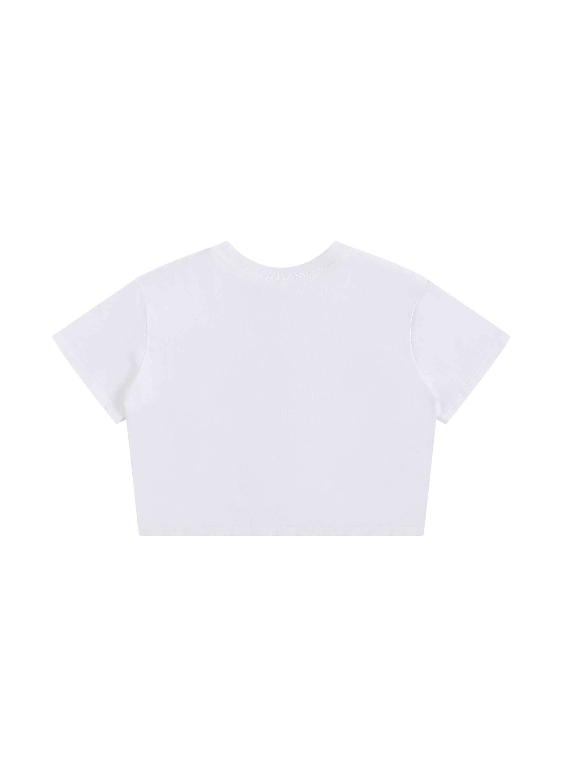 Women’s Baby Tee Seamless T-Shirt | Cropped Cotton Streetwear Tee – 200 GSM