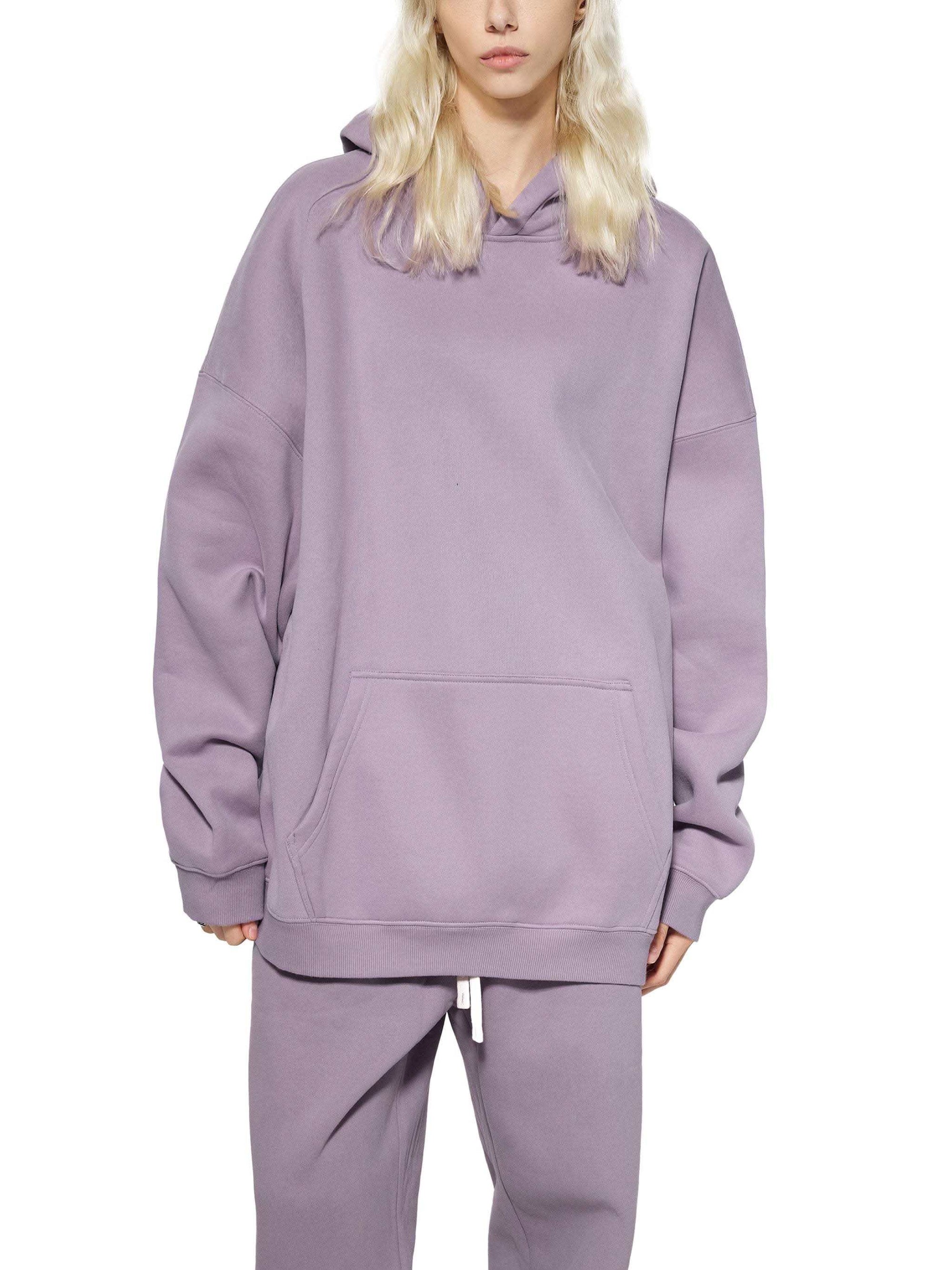 oversize fleeced hoodie heavyweight unisex streetwear pullover sweatshirt with drop shoulders and adjustable hood