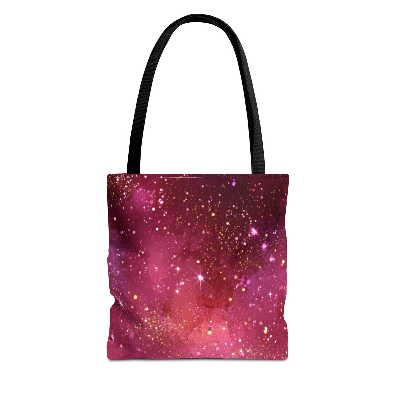 Bratcore Glittery Pink Polyester Tote Bag with sparkly finish and durable handles