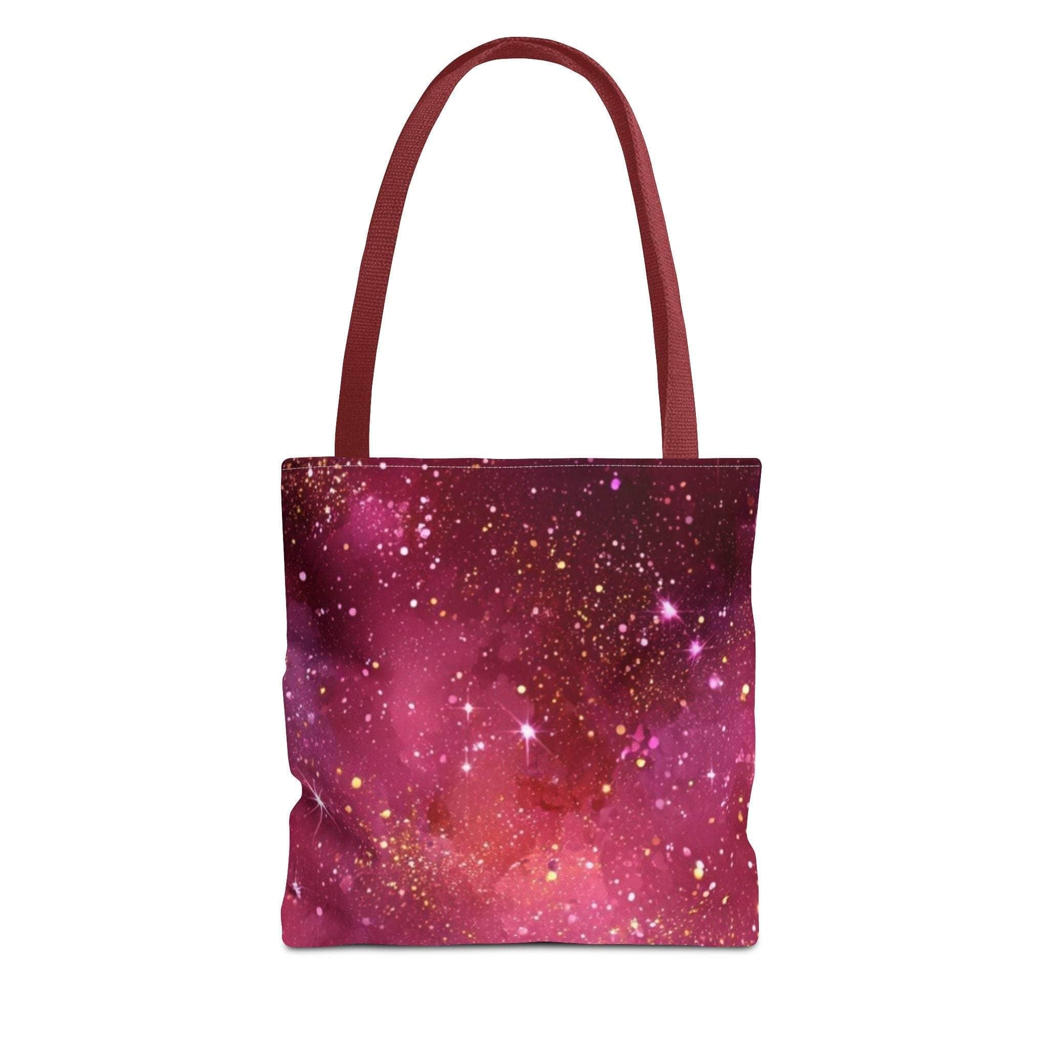 Bratcore Glittery Pink Polyester Tote Bag - Durable Statement - TeninoVentures