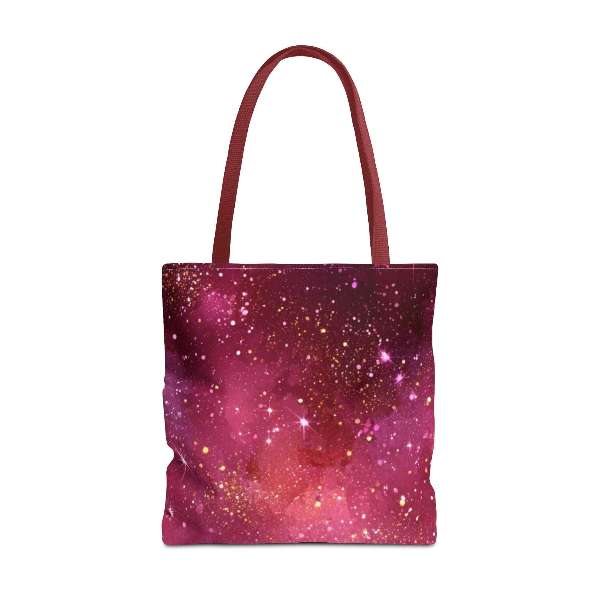Bratcore Glittery Pink Polyester Tote Bag - Durable Statement - TeninoVentures