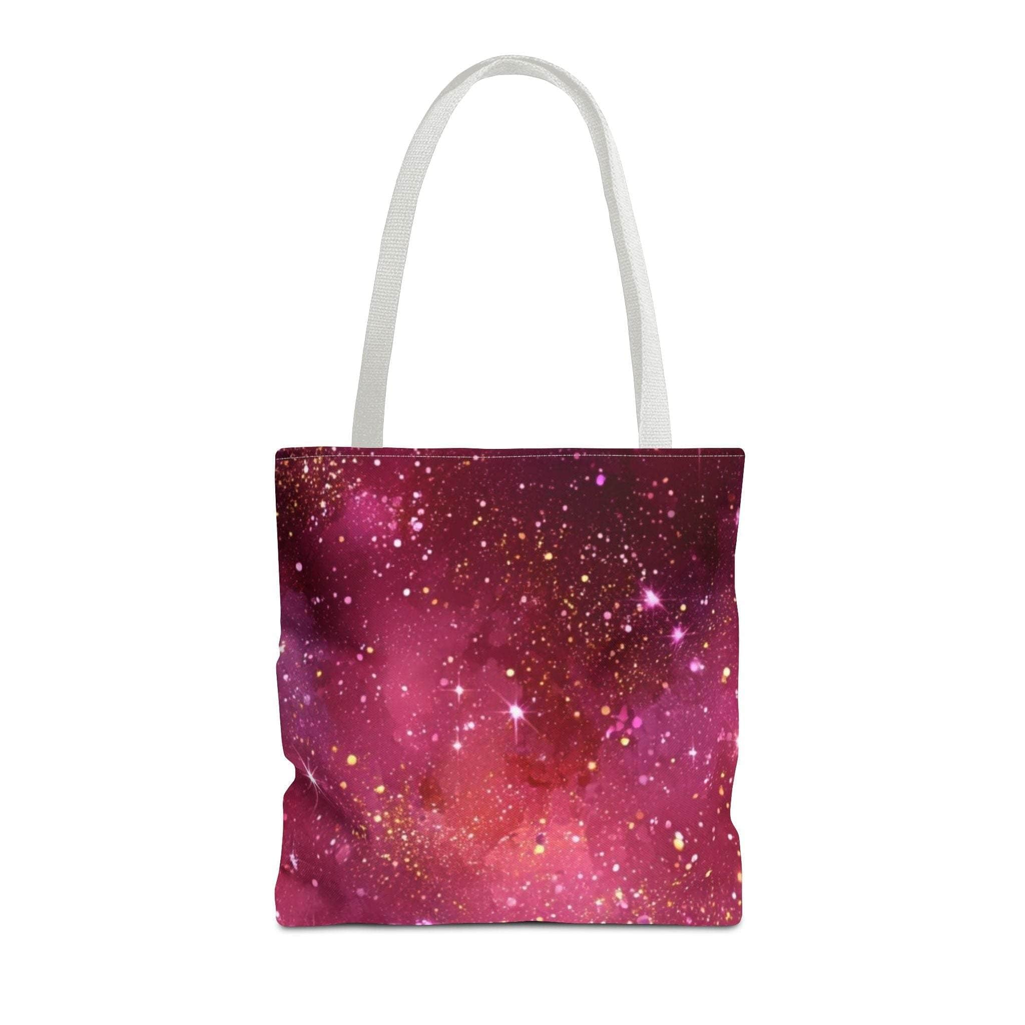 Bratcore Glittery Pink Polyester Tote Bag - Durable Statement - TeninoVentures