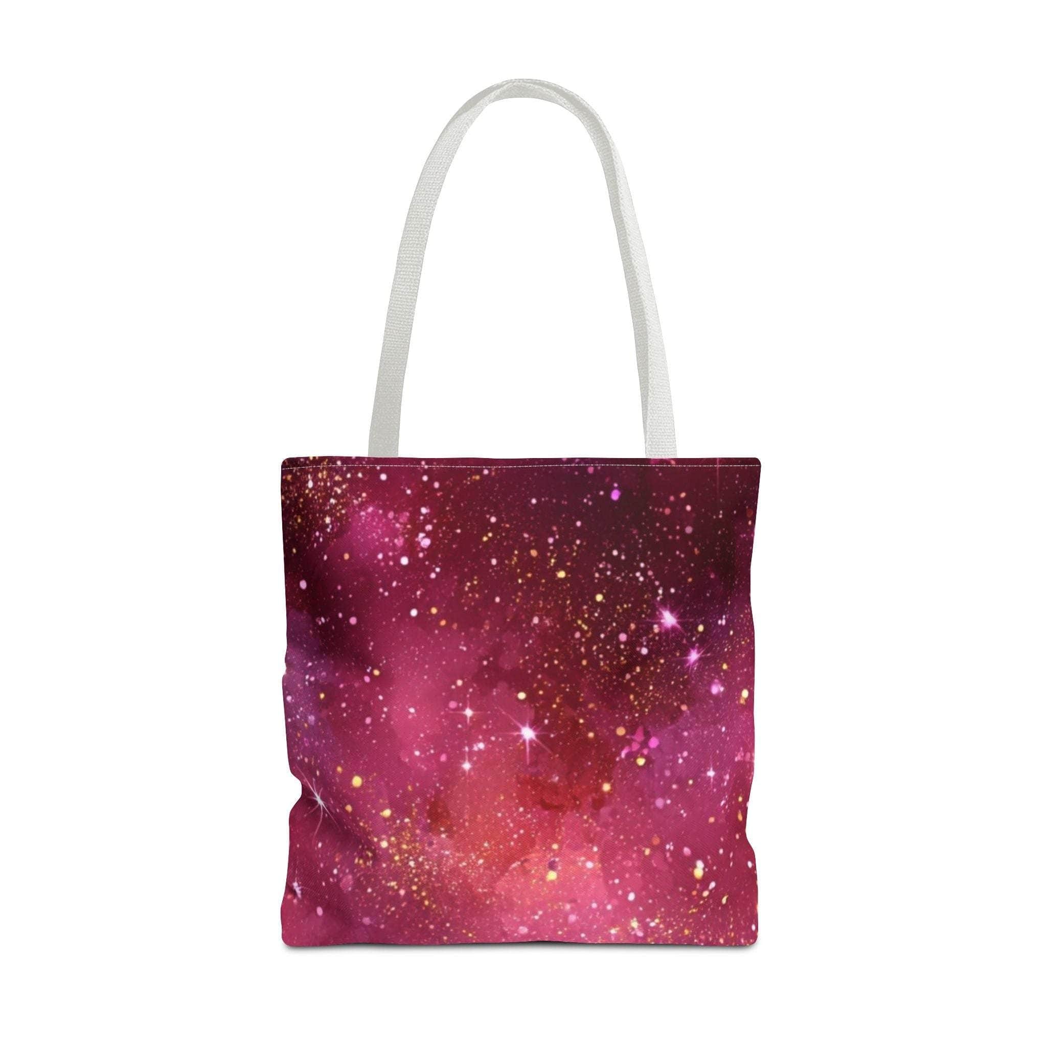 Bratcore Glittery Pink Polyester Tote Bag - Durable Statement - TeninoVentures