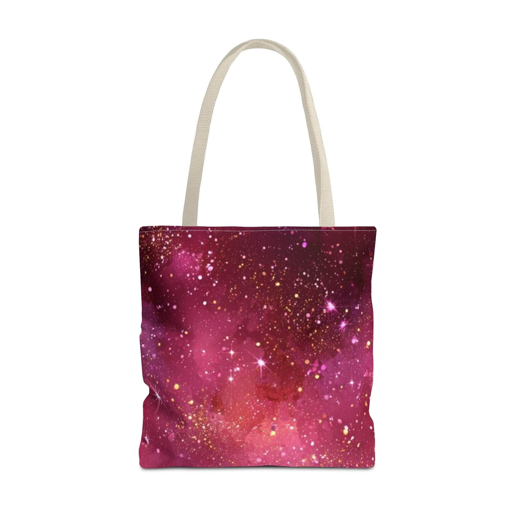 Bratcore Glittery Pink Polyester Tote Bag - Durable Statement - TeninoVentures