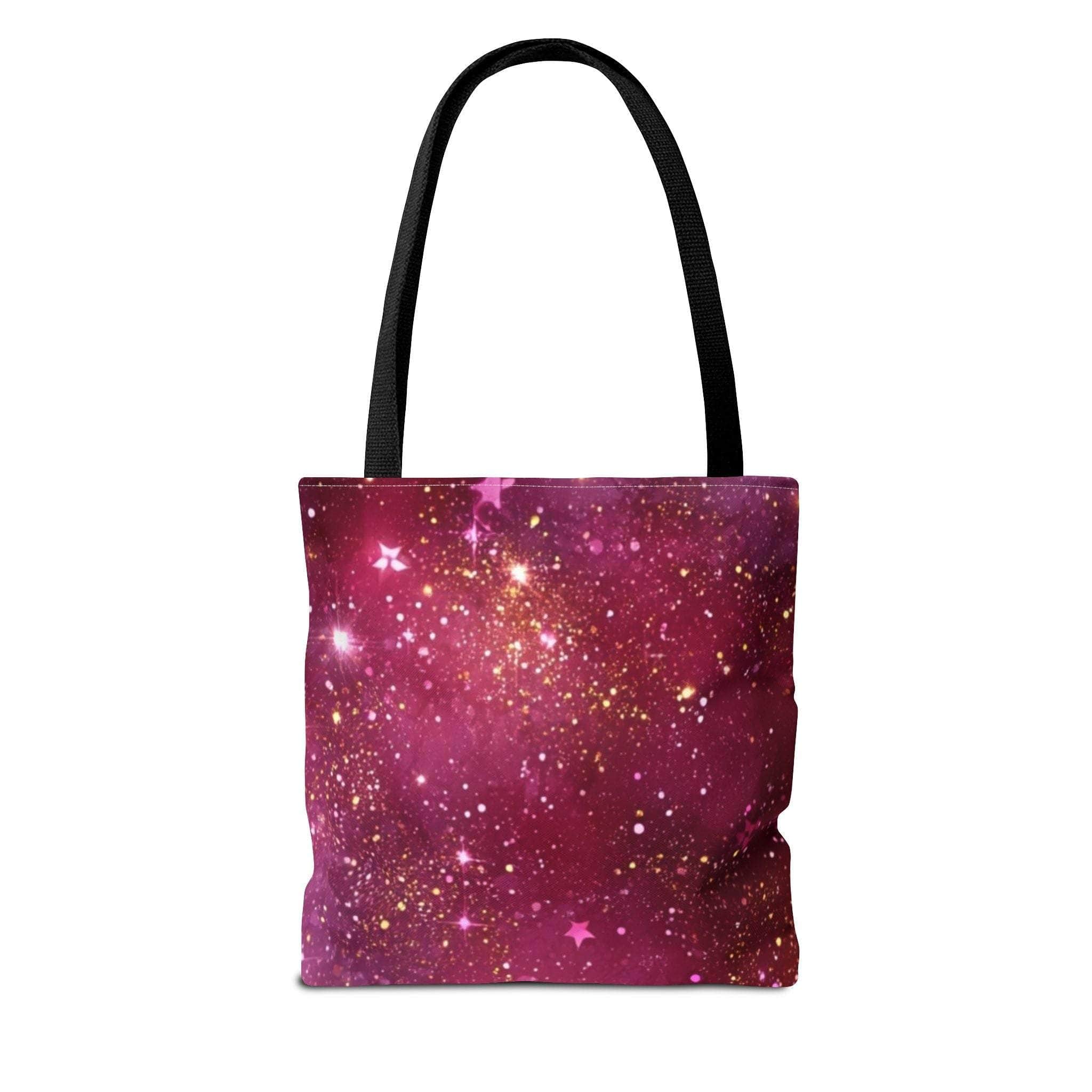 Bratcore Glittery Pink Polyester Tote Bag - Durable Statement - TeninoVentures