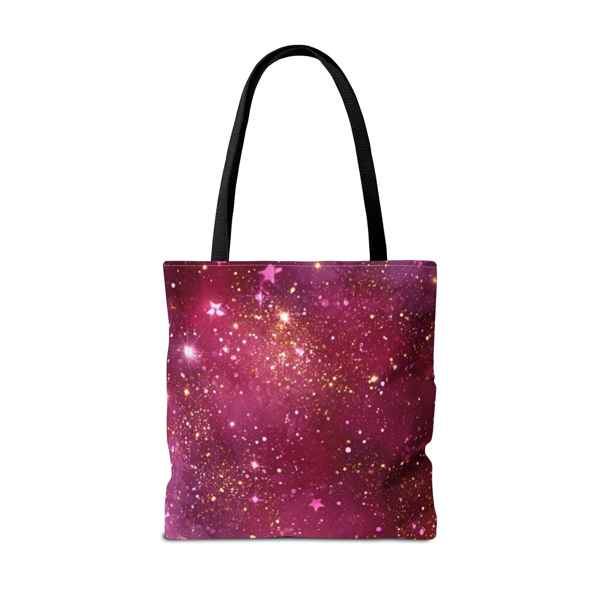 Bratcore Glittery Pink Polyester Tote Bag - Durable Statement - TeninoVentures