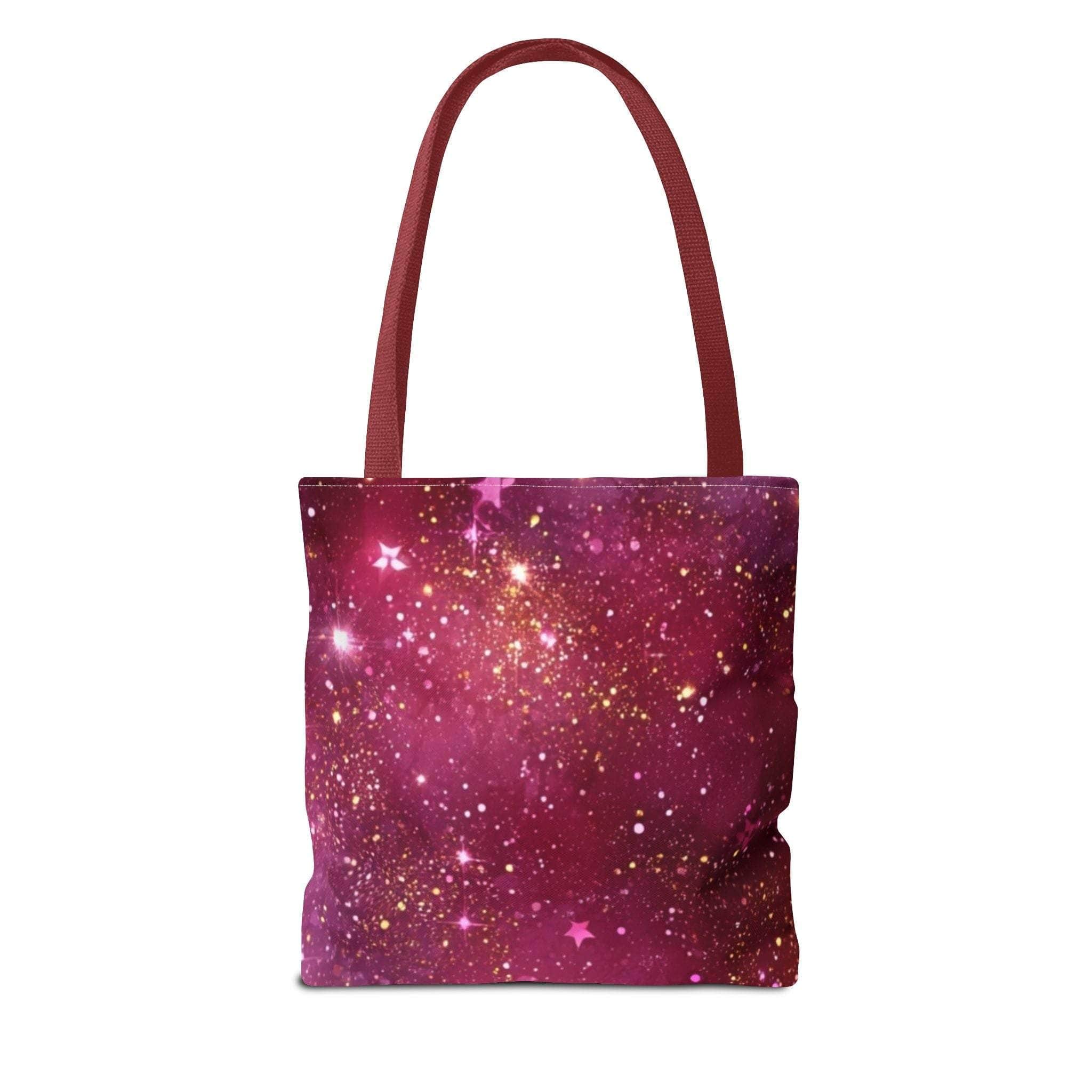 Bratcore Glittery Pink Polyester Tote Bag - Durable Statement - TeninoVentures