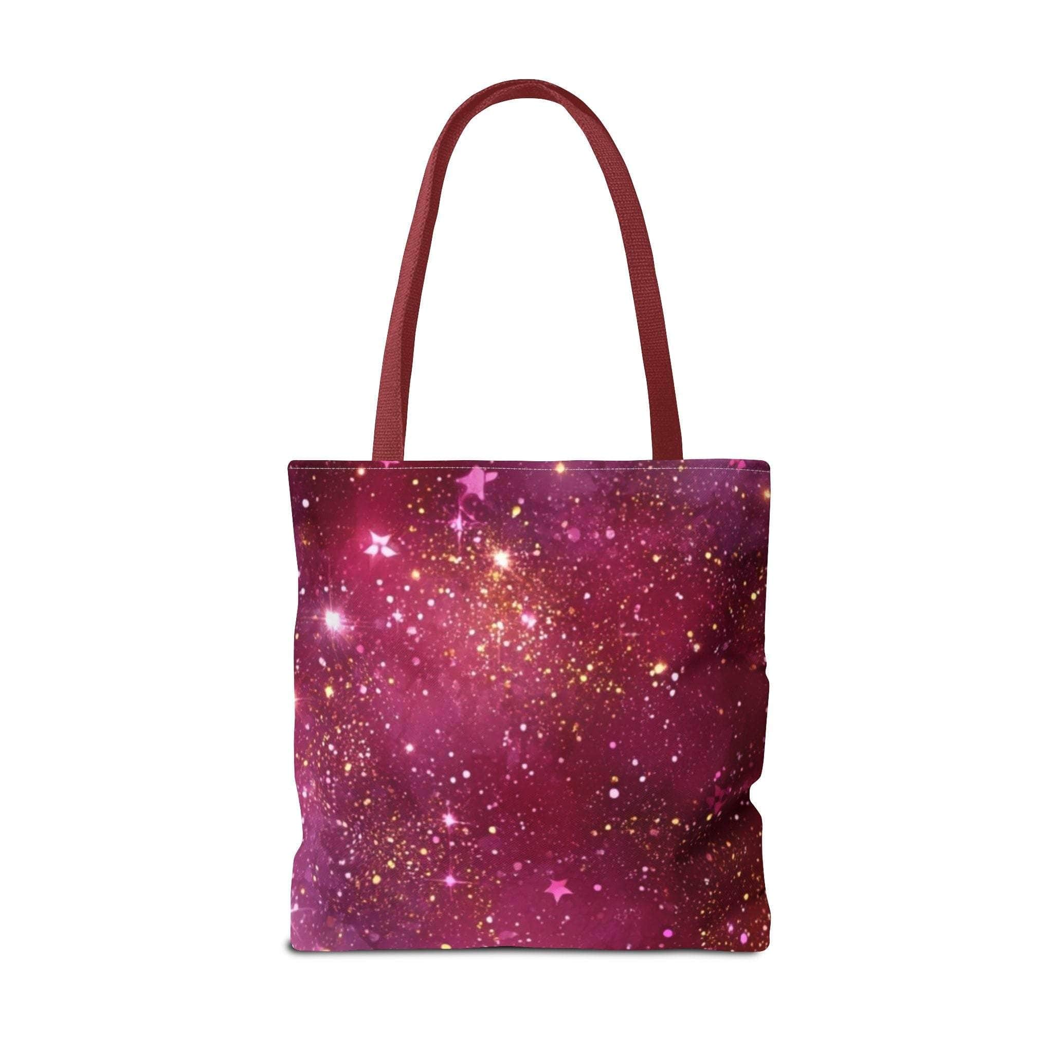 Bratcore Glittery Pink Polyester Tote Bag - Durable Statement - TeninoVentures