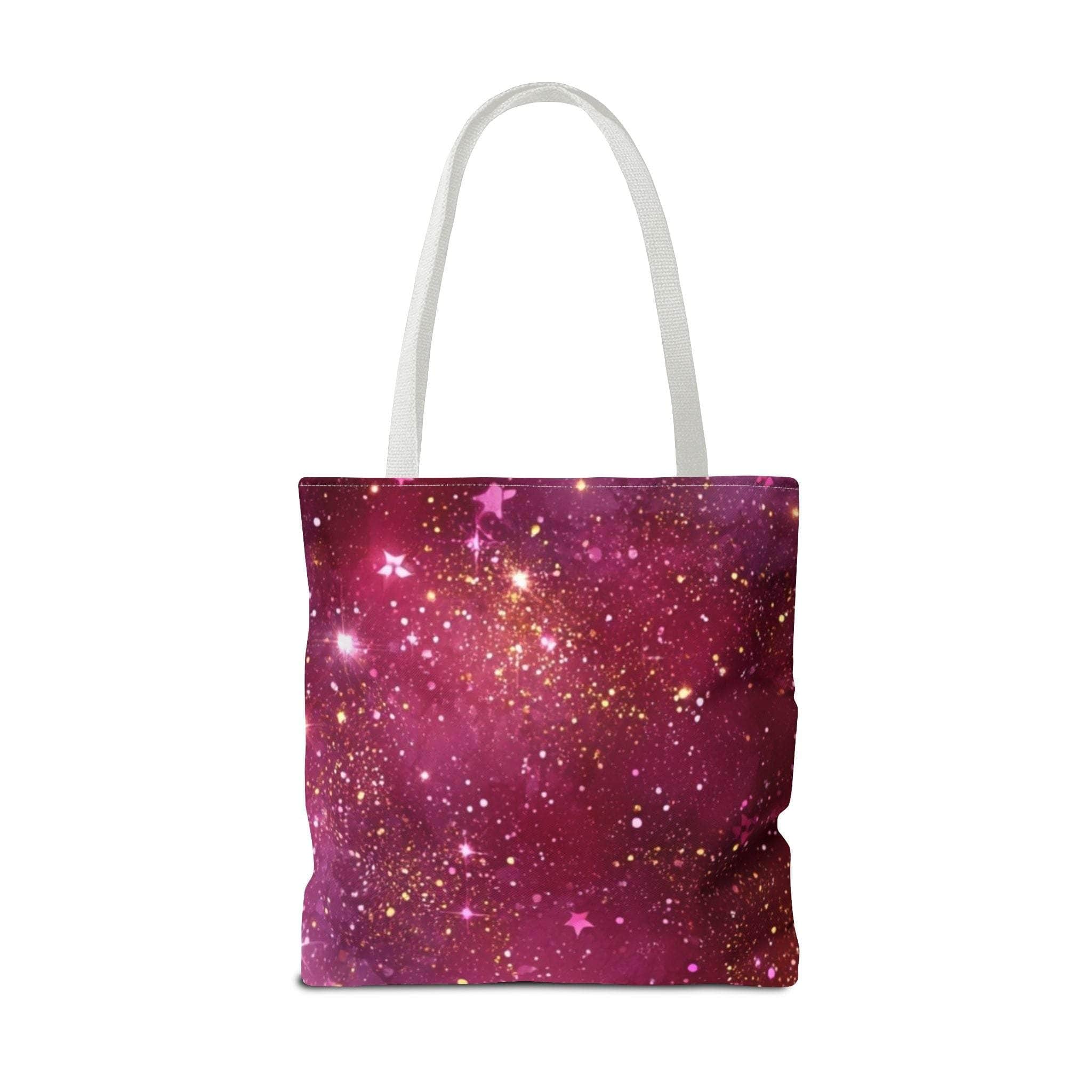 Bratcore Glittery Pink Polyester Tote Bag - Durable Statement - TeninoVentures