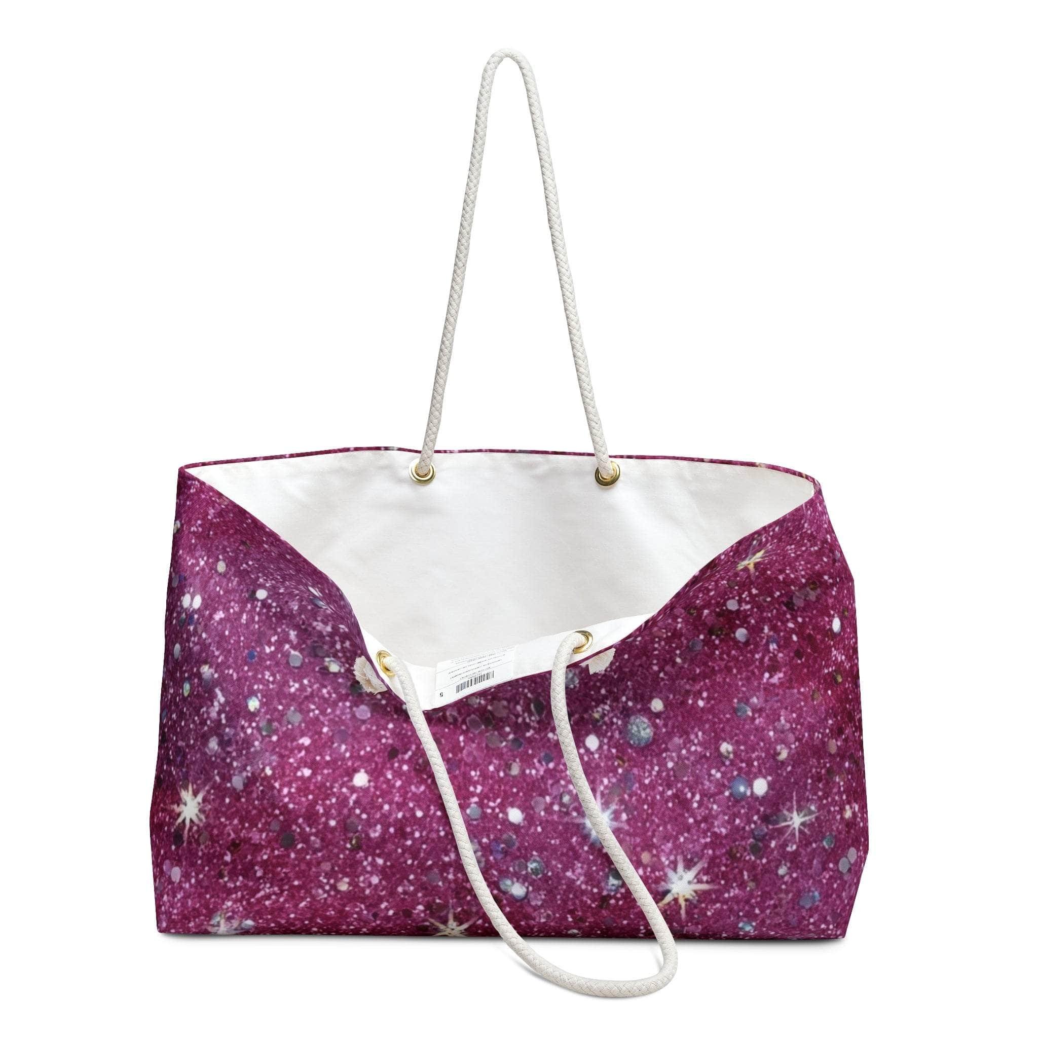 Glittery Pink Weekender Bag - TeninoVentures