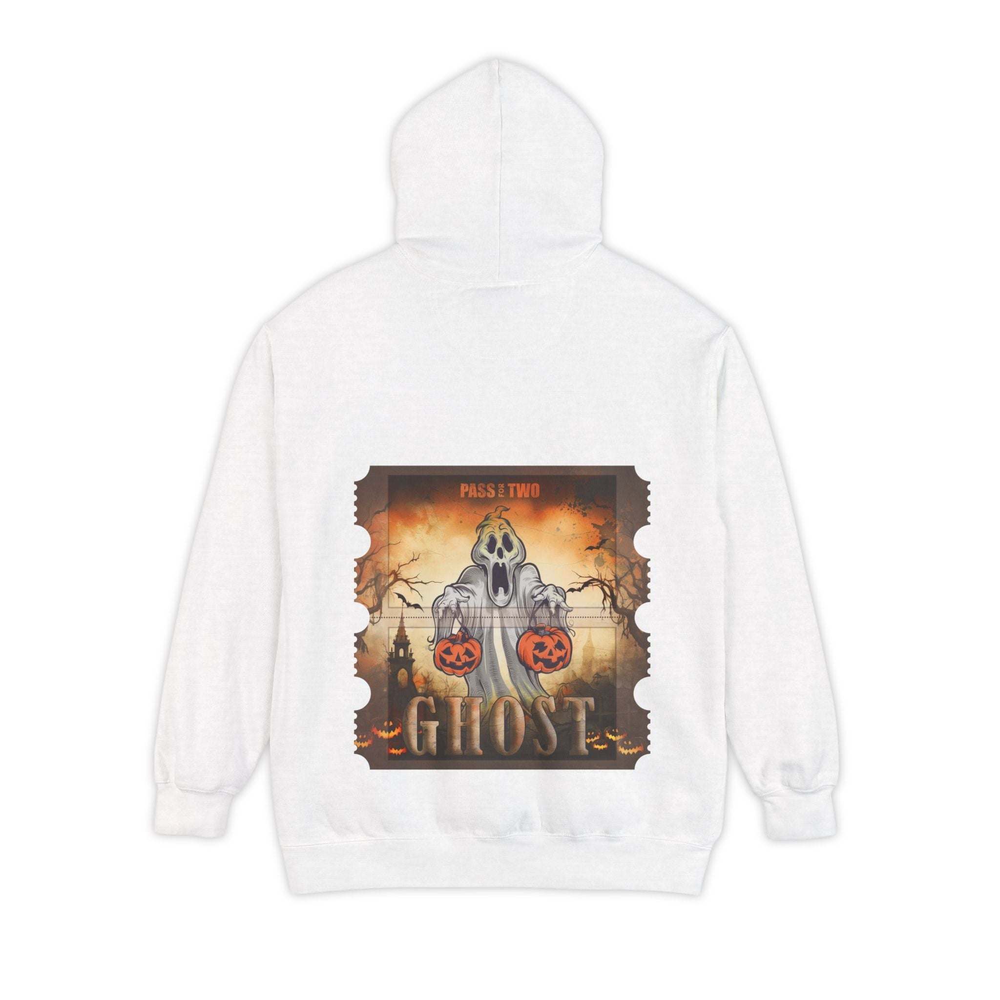 Vintage Halloween Ghost Movie Ticket Hoodie - TeninoVentures
