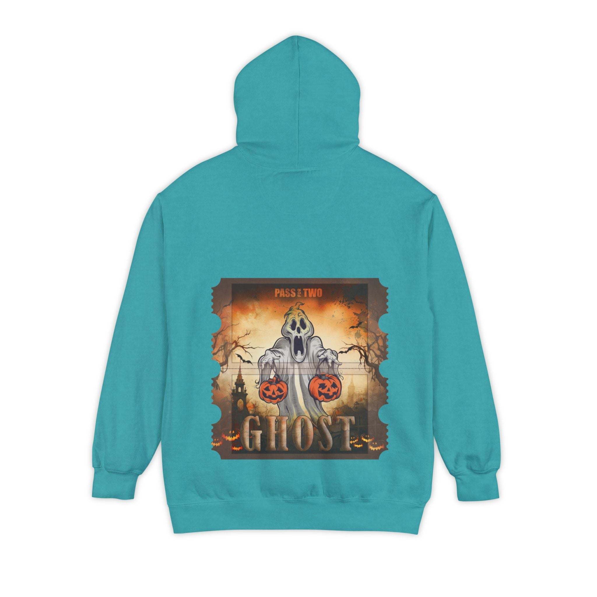 Vintage Halloween Ghost Movie Ticket Hoodie - TeninoVentures
