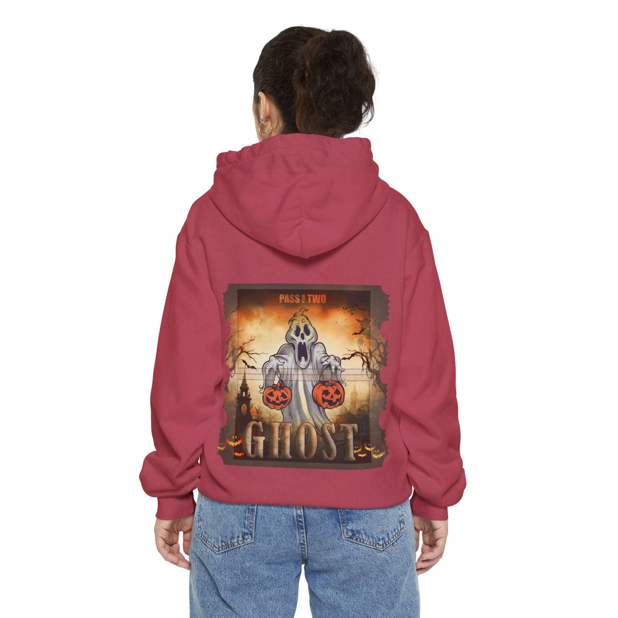 Vintage Halloween Ghost Movie Ticket Hoodie - TeninoVentures