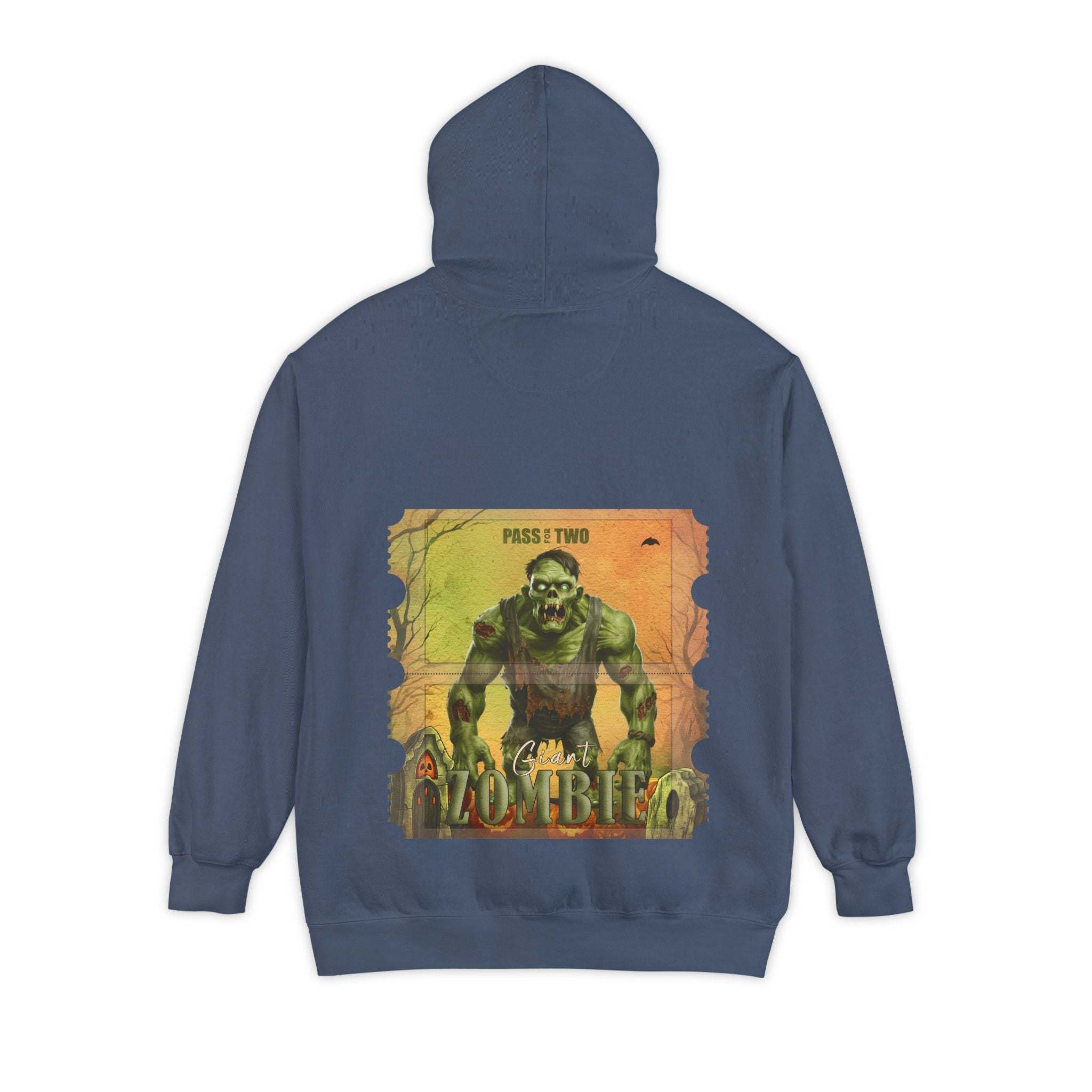 Vintage Halloween Giant Zombie Movie Ticket Hoodie - TeninoVentures