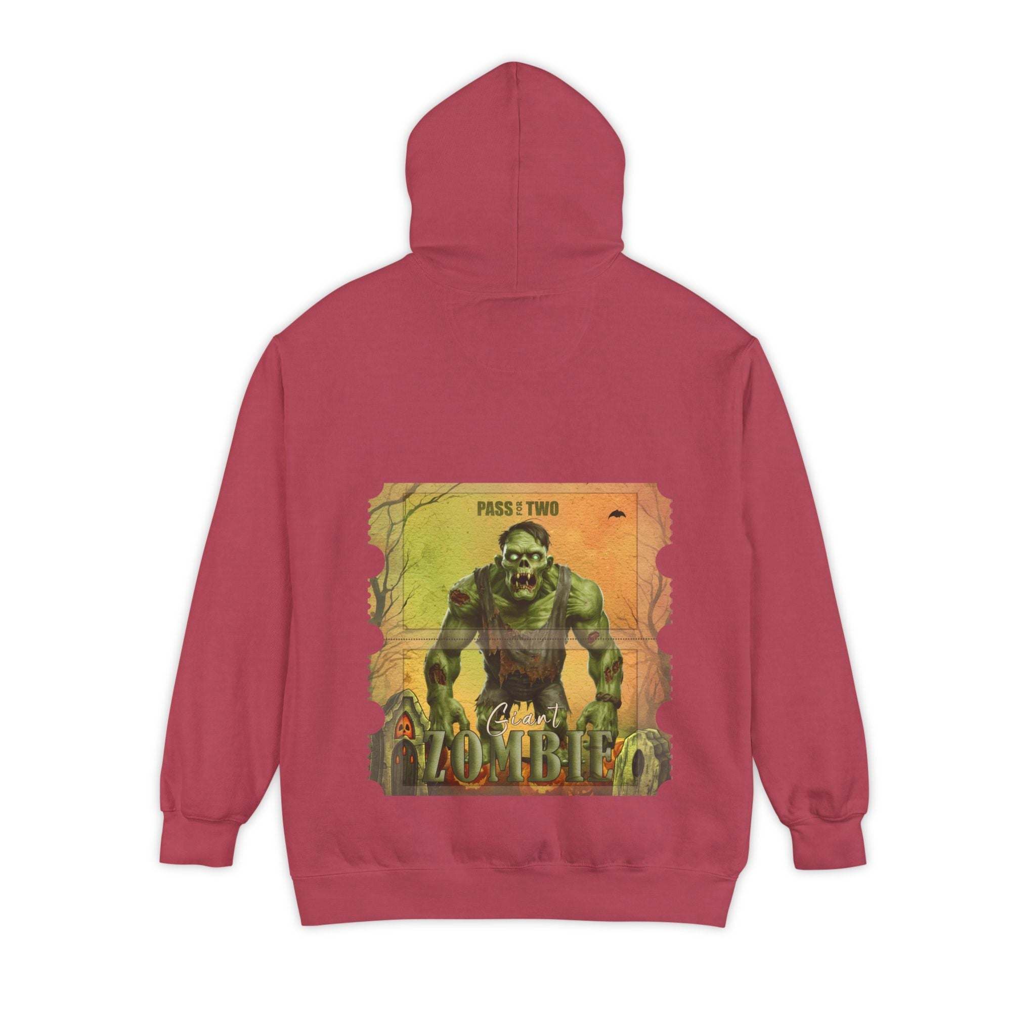 Vintage Halloween Giant Zombie Movie Ticket Hoodie - TeninoVentures