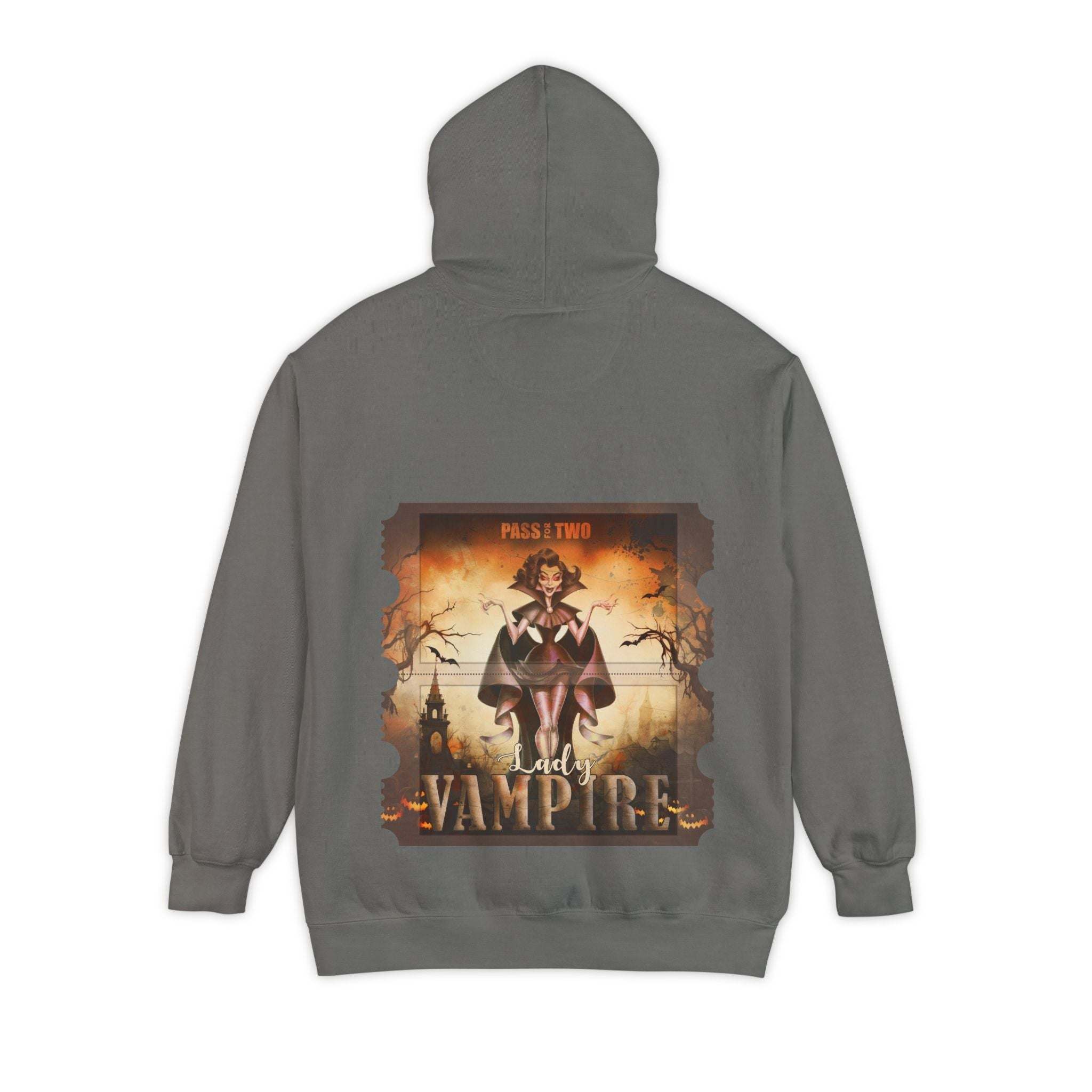 Vintage Vampire Lady Halloween Movie Ticket Hoodie - TeninoVentures