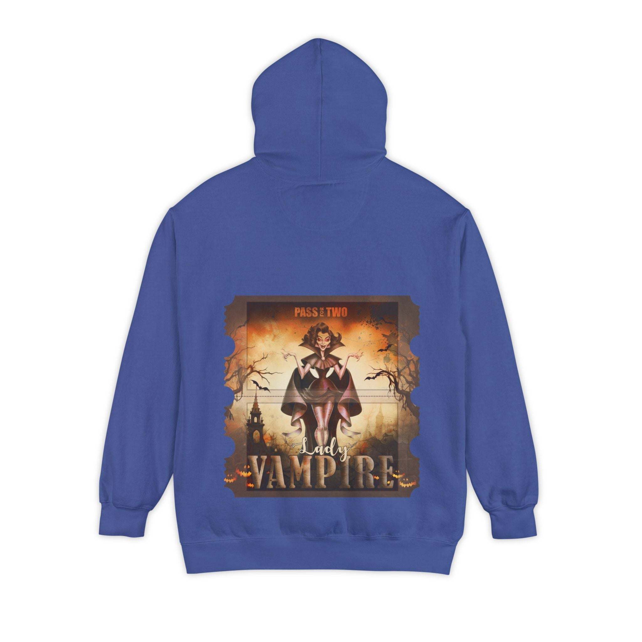 Vintage Vampire Lady Halloween Movie Ticket Hoodie - TeninoVentures