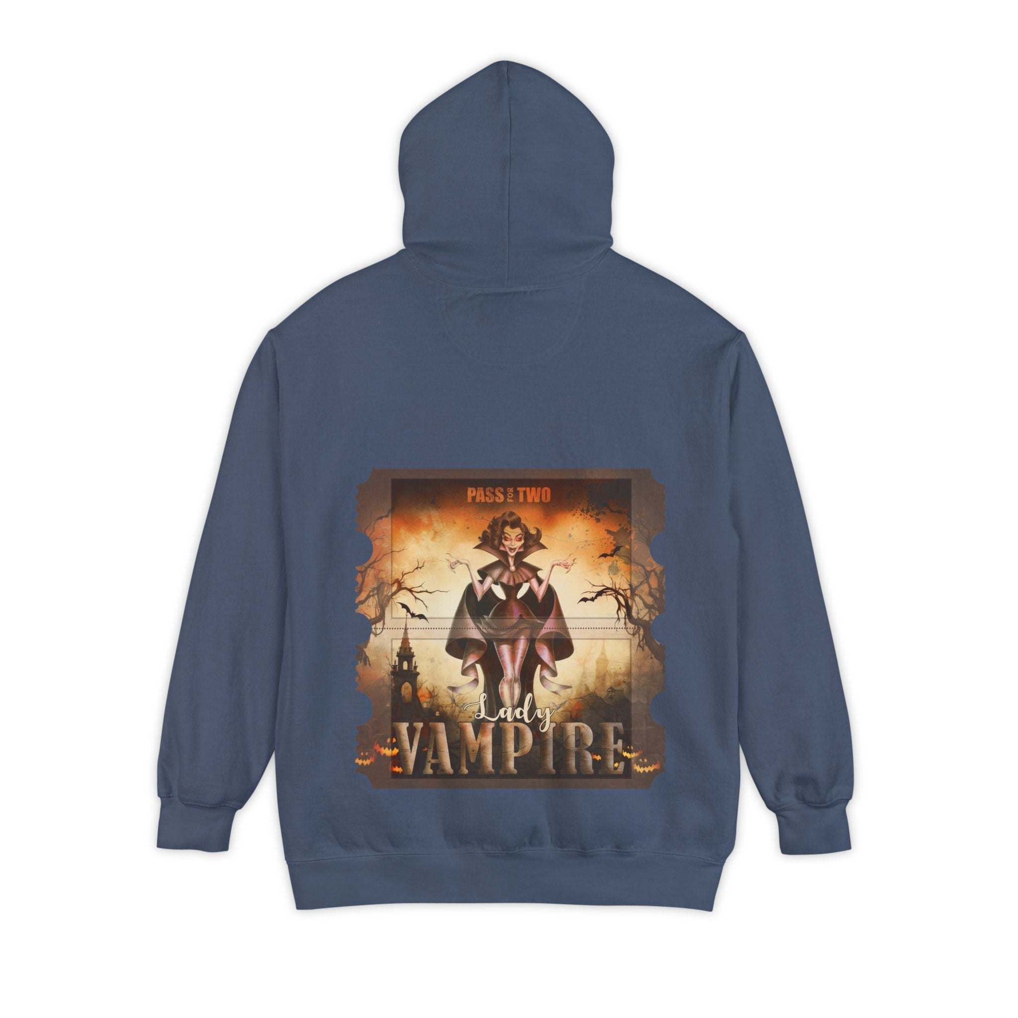 Vintage Vampire Lady Halloween Movie Ticket Hoodie - TeninoVentures