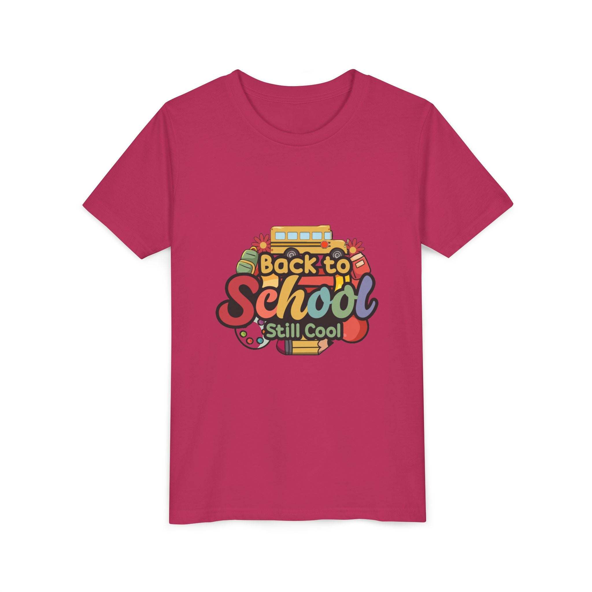 Back to School Youth Tee - Lightweight Cotton T-Shirt for Kids & Teens