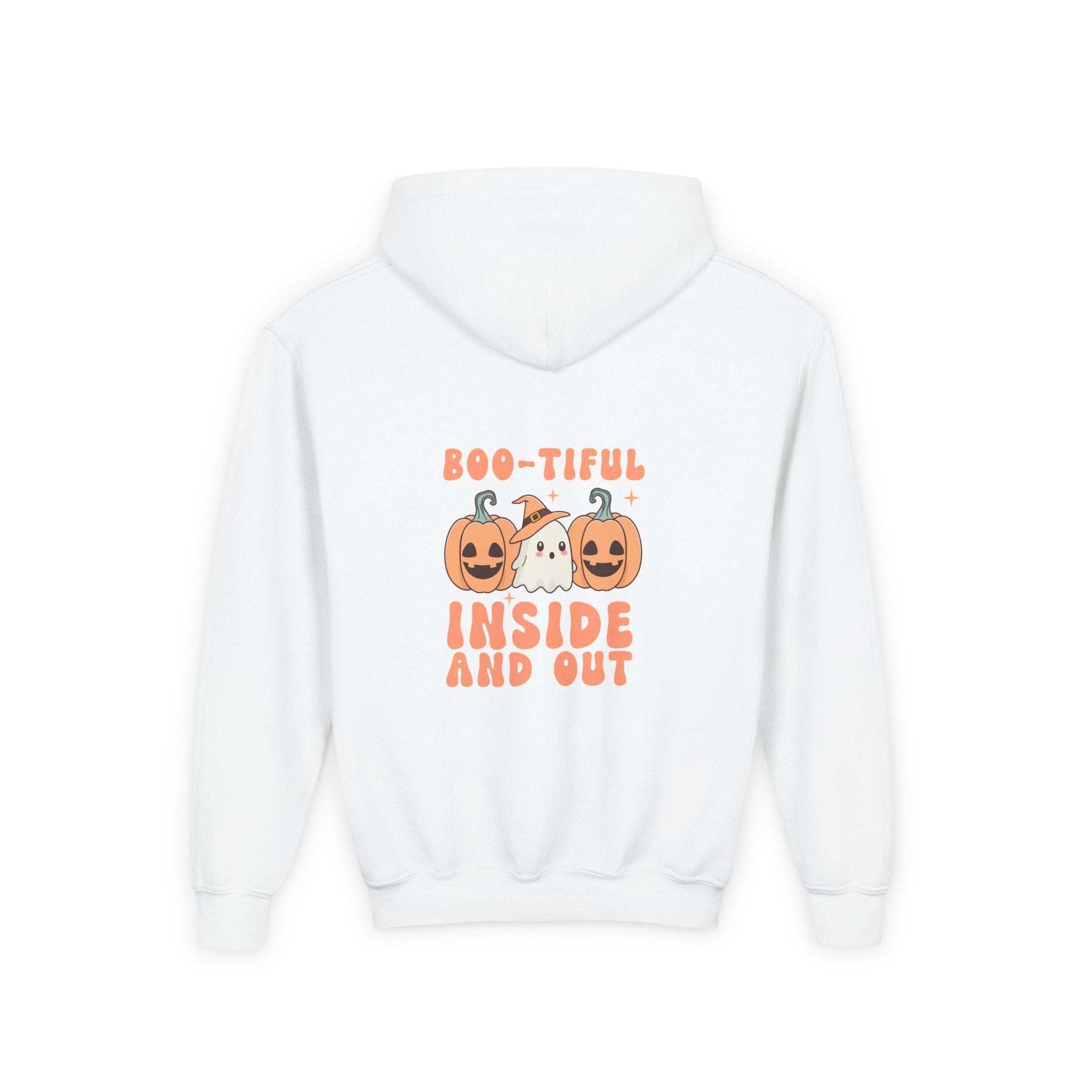 Hooded Sweatshirt - Boo-tiful Inside and Out Halloween Design - TeninoVentures