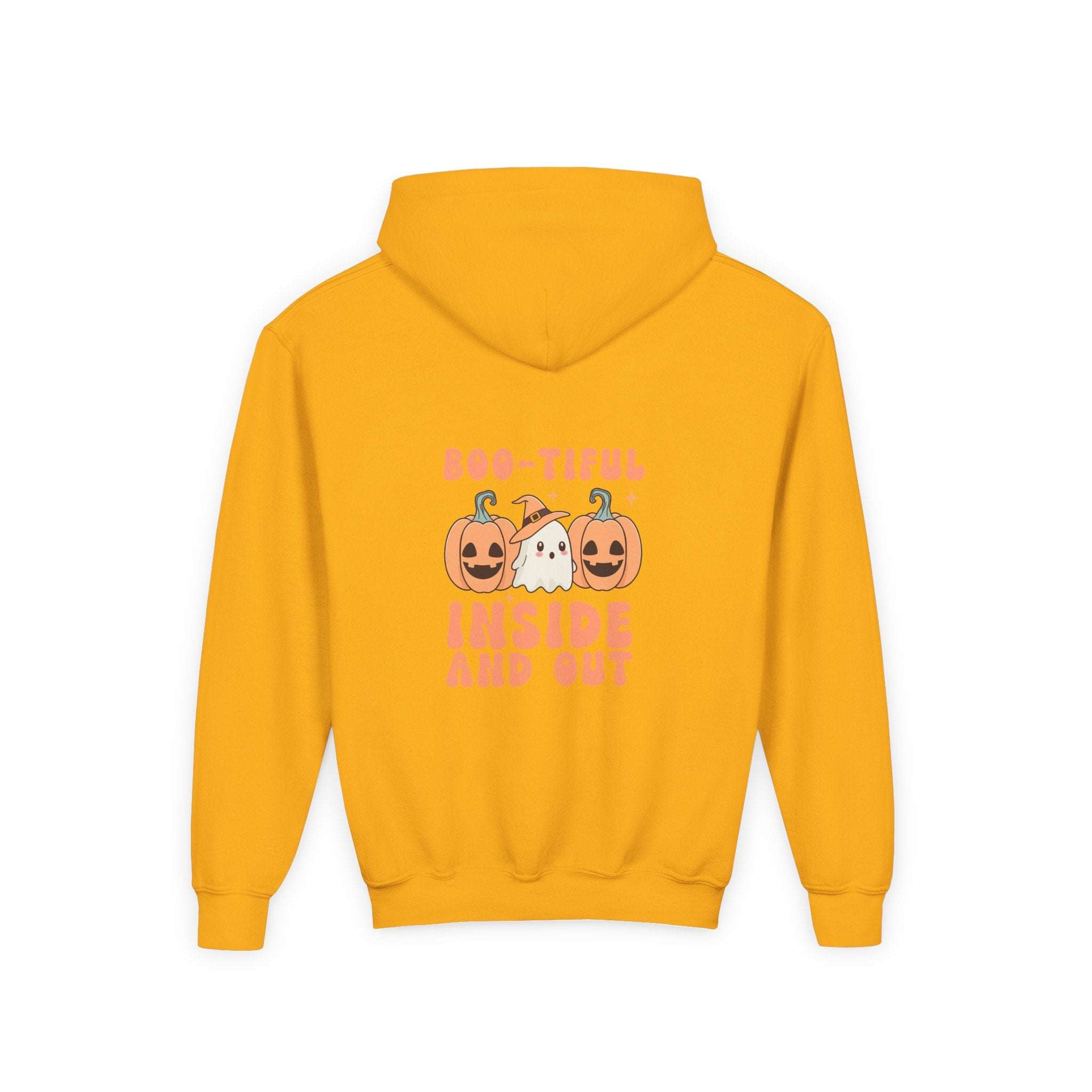 Hooded Sweatshirt - Boo-tiful Inside and Out Halloween Design - TeninoVentures