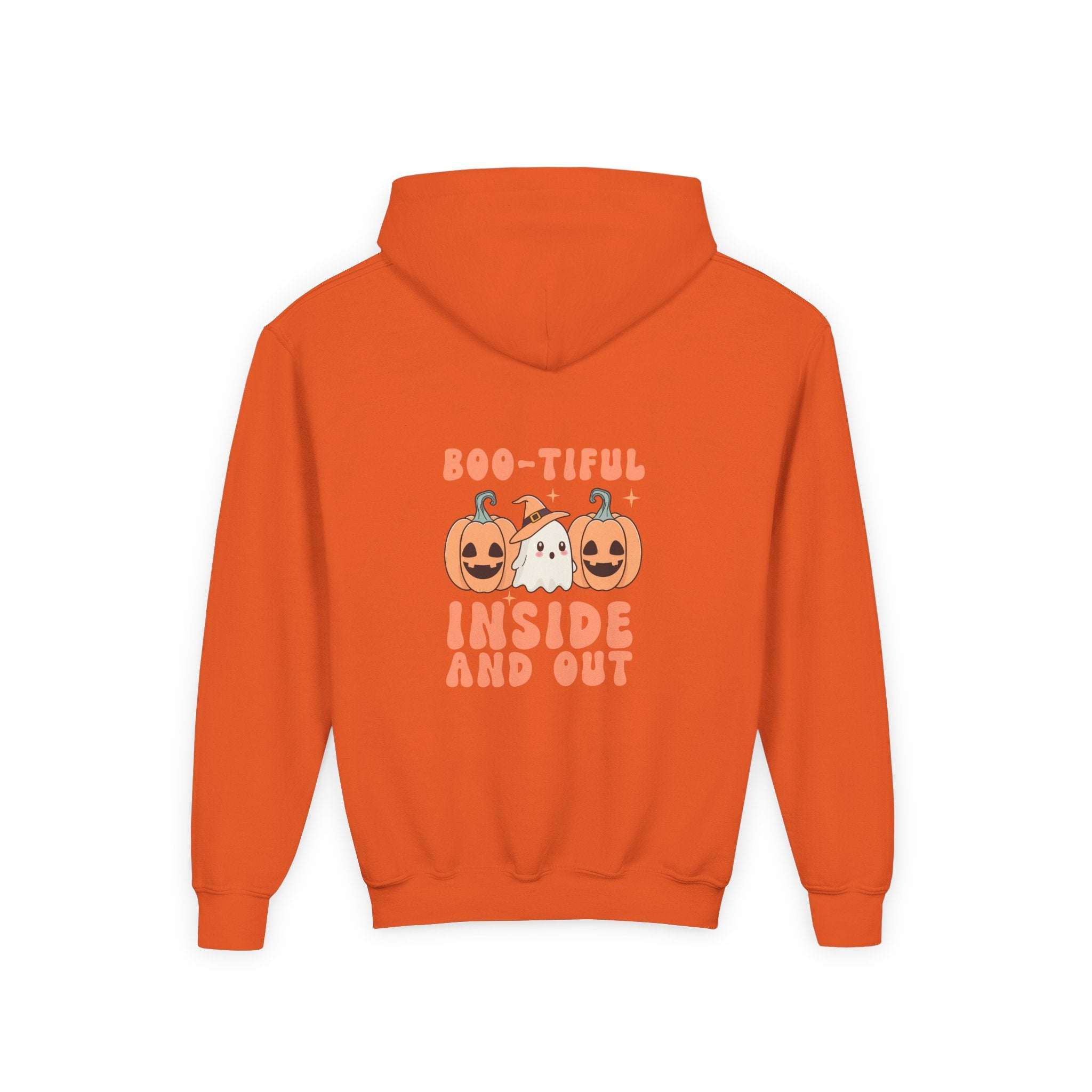 Hooded Sweatshirt - Boo-tiful Inside and Out Halloween Design - TeninoVentures