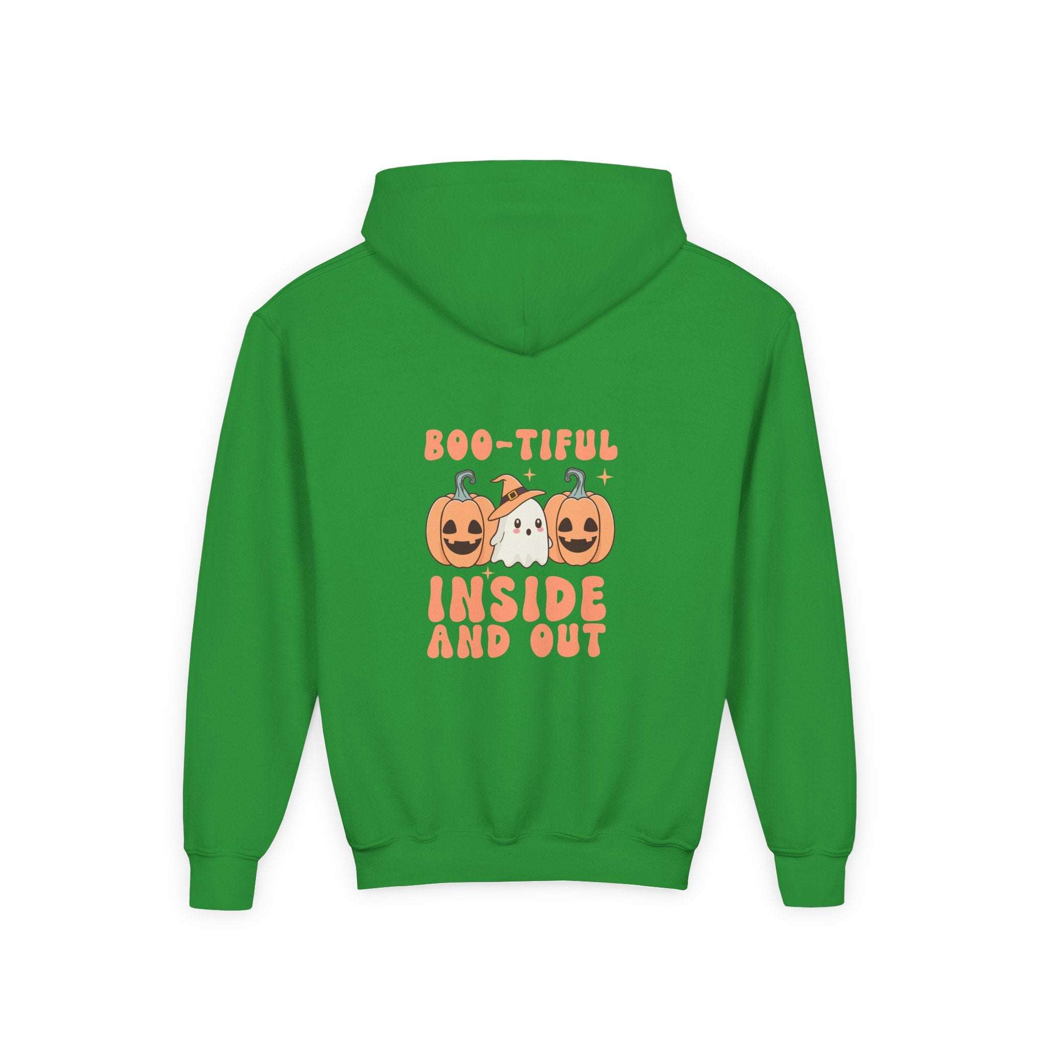Hooded Sweatshirt - Boo-tiful Inside and Out Halloween Design - TeninoVentures