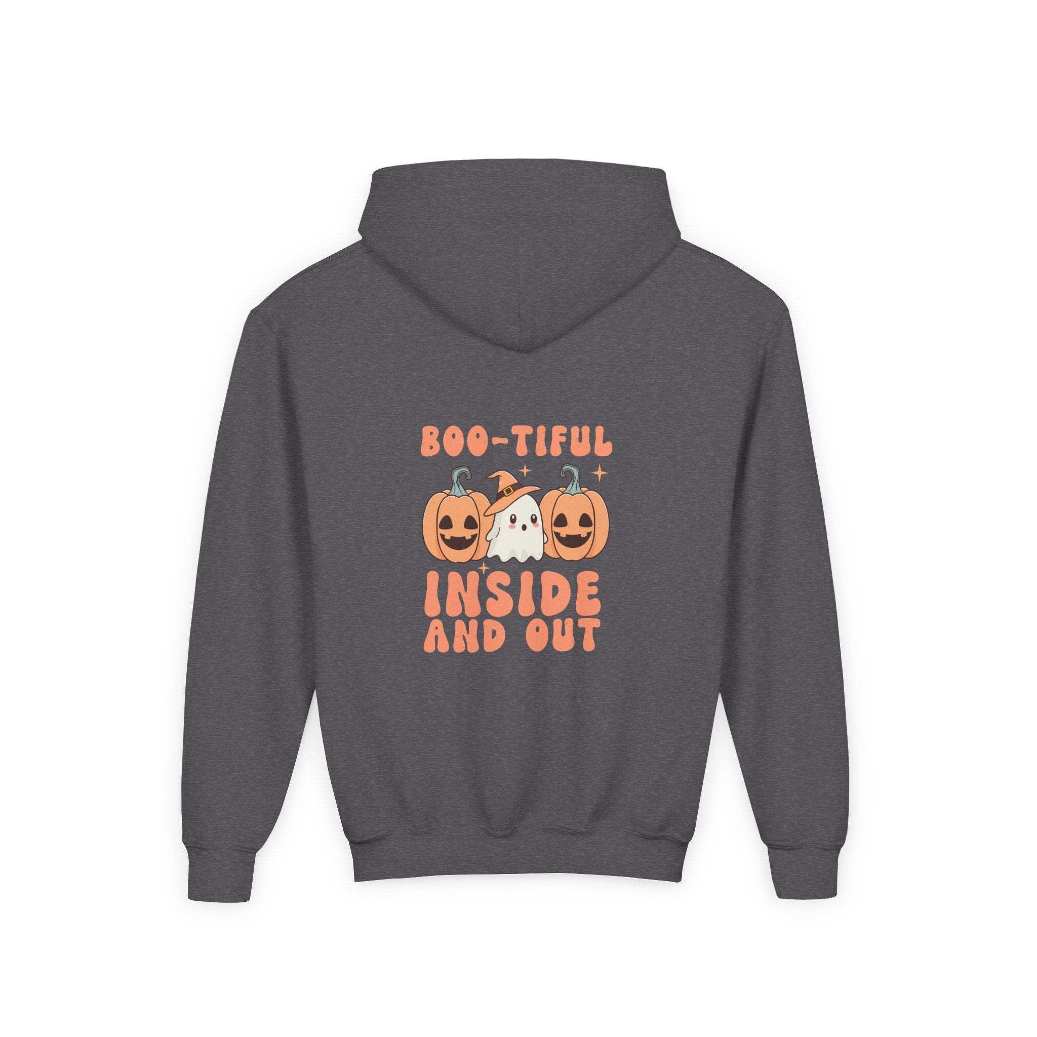 Hooded Sweatshirt - Boo-tiful Inside and Out Halloween Design - TeninoVentures