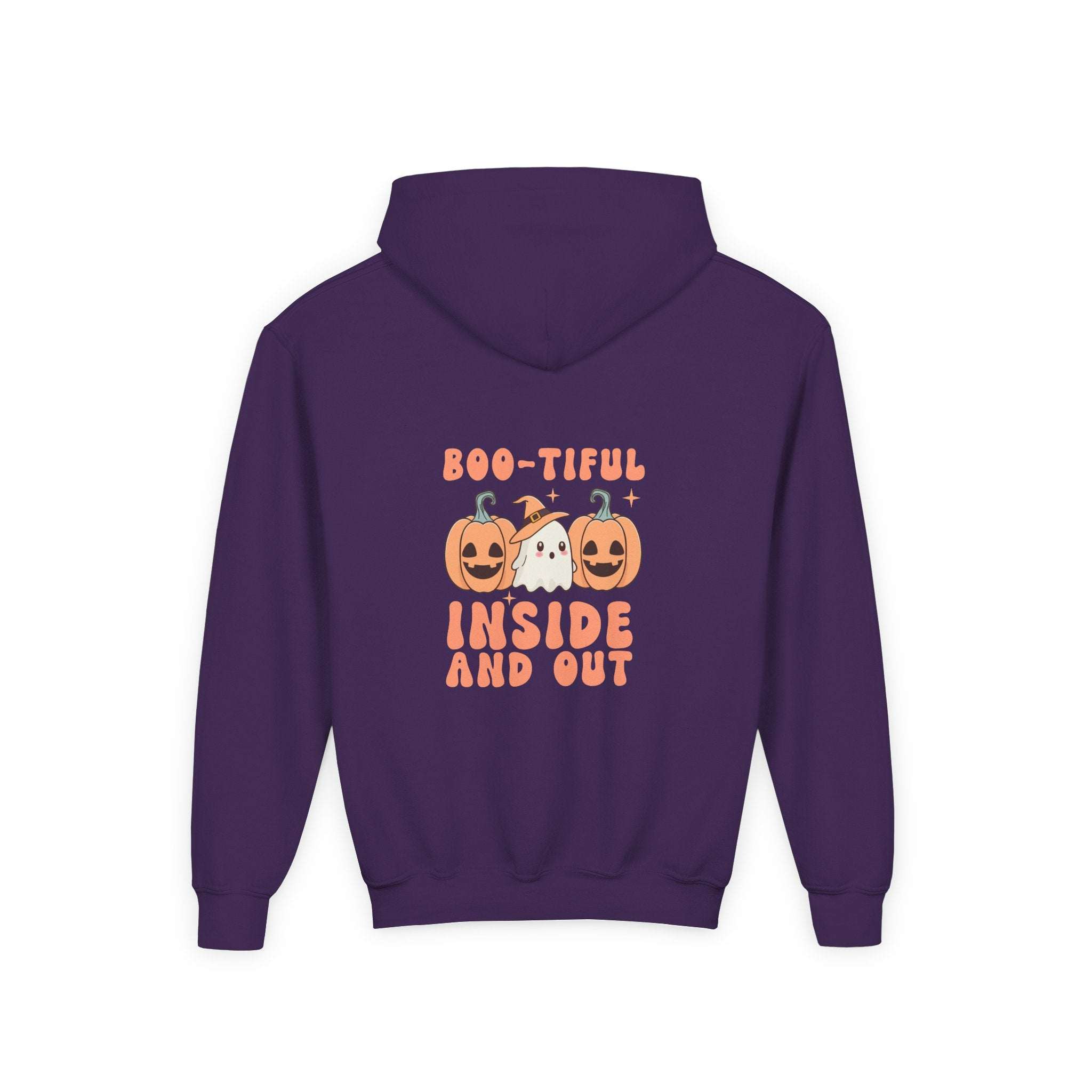 Hooded Sweatshirt - Boo-tiful Inside and Out Halloween Design - TeninoVentures