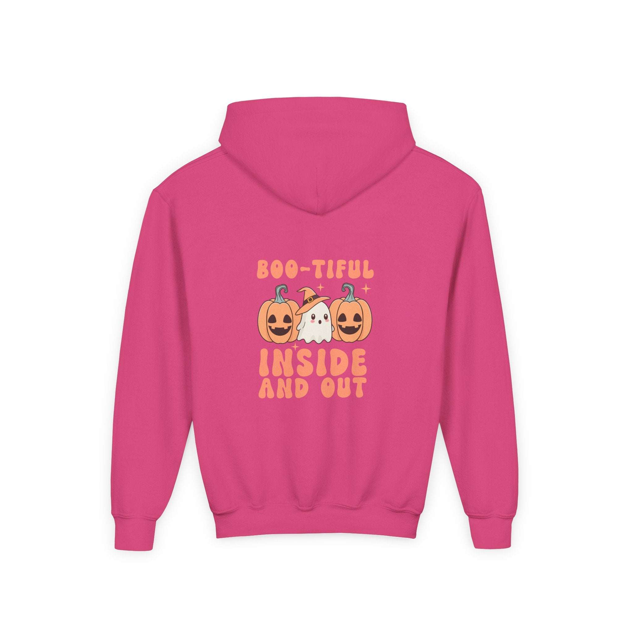 Hooded Sweatshirt - Boo-tiful Inside and Out Halloween Design - TeninoVentures