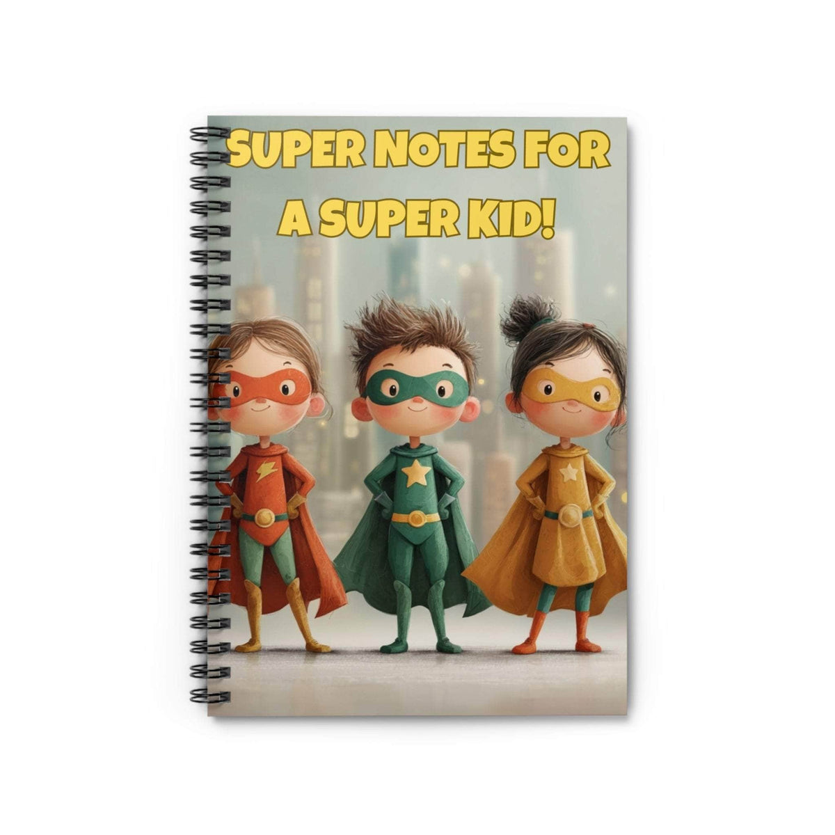 Superhero Super Notes for a Super Kid Spiral Notebook for Back to School - TeninoVentures
