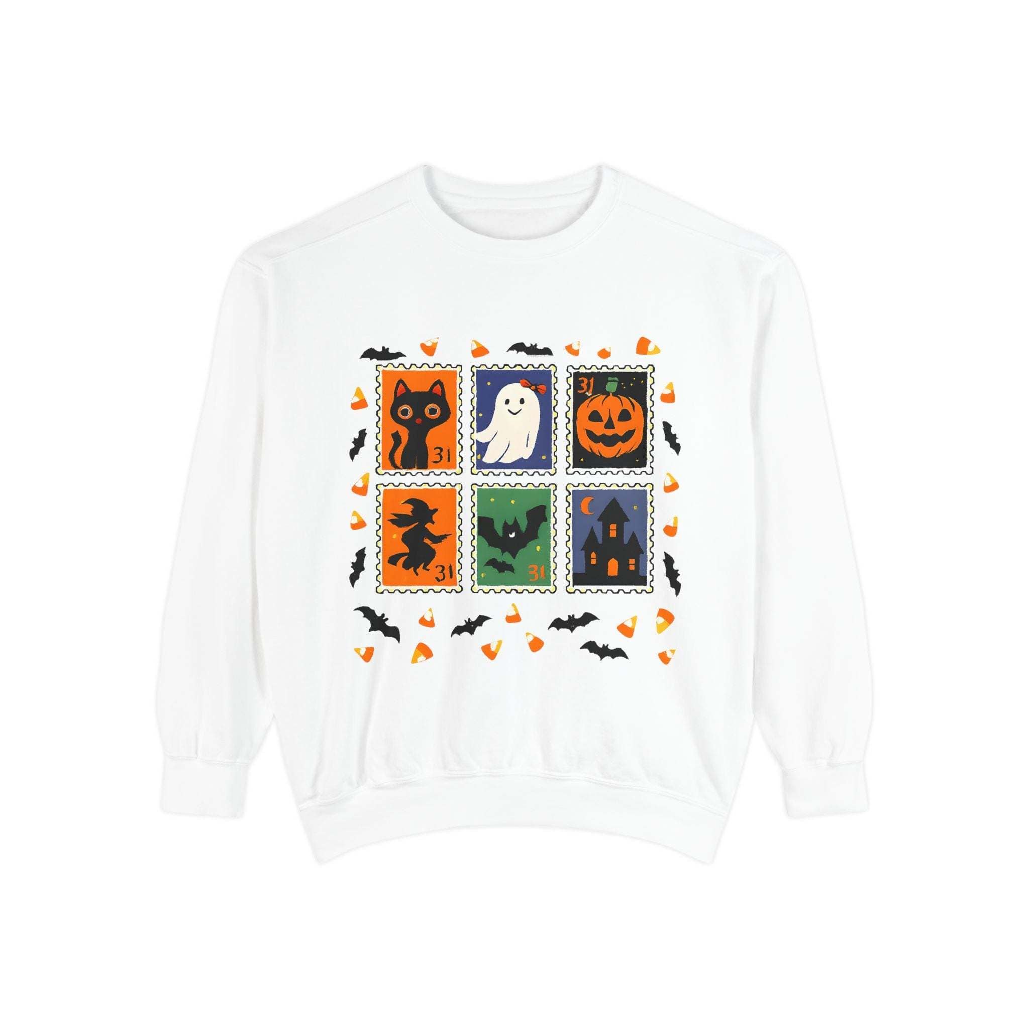 Retro Halloween Stamp Sweatshirt - TeninoVentures