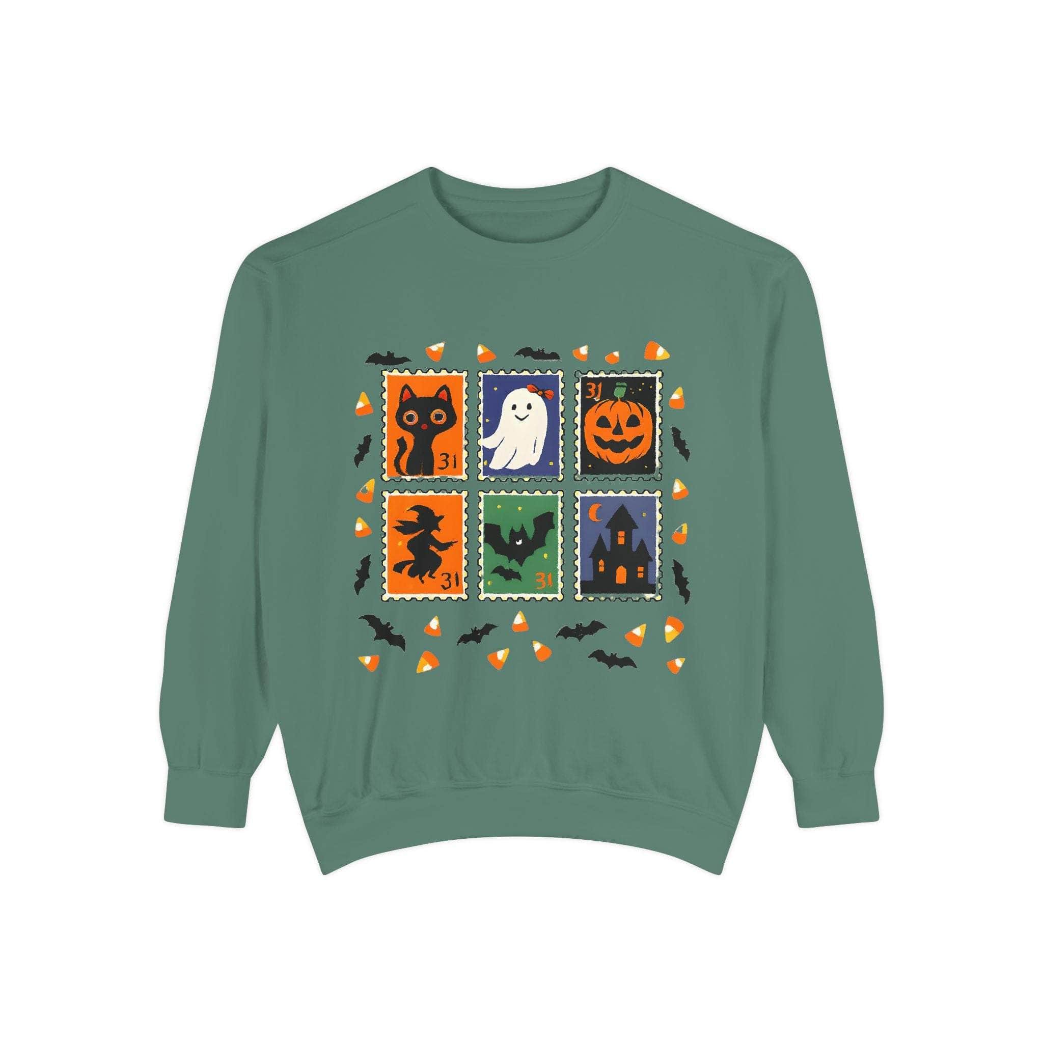 Retro Halloween Stamp Sweatshirt - TeninoVentures