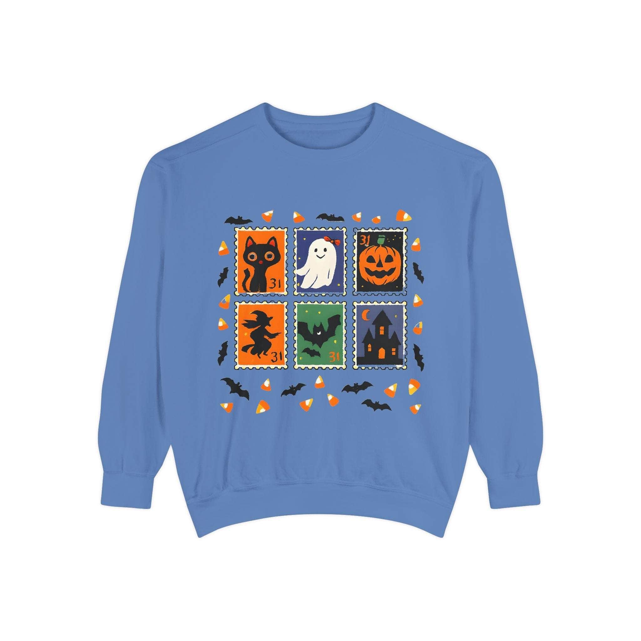 Retro Halloween Stamp Sweatshirt - TeninoVentures