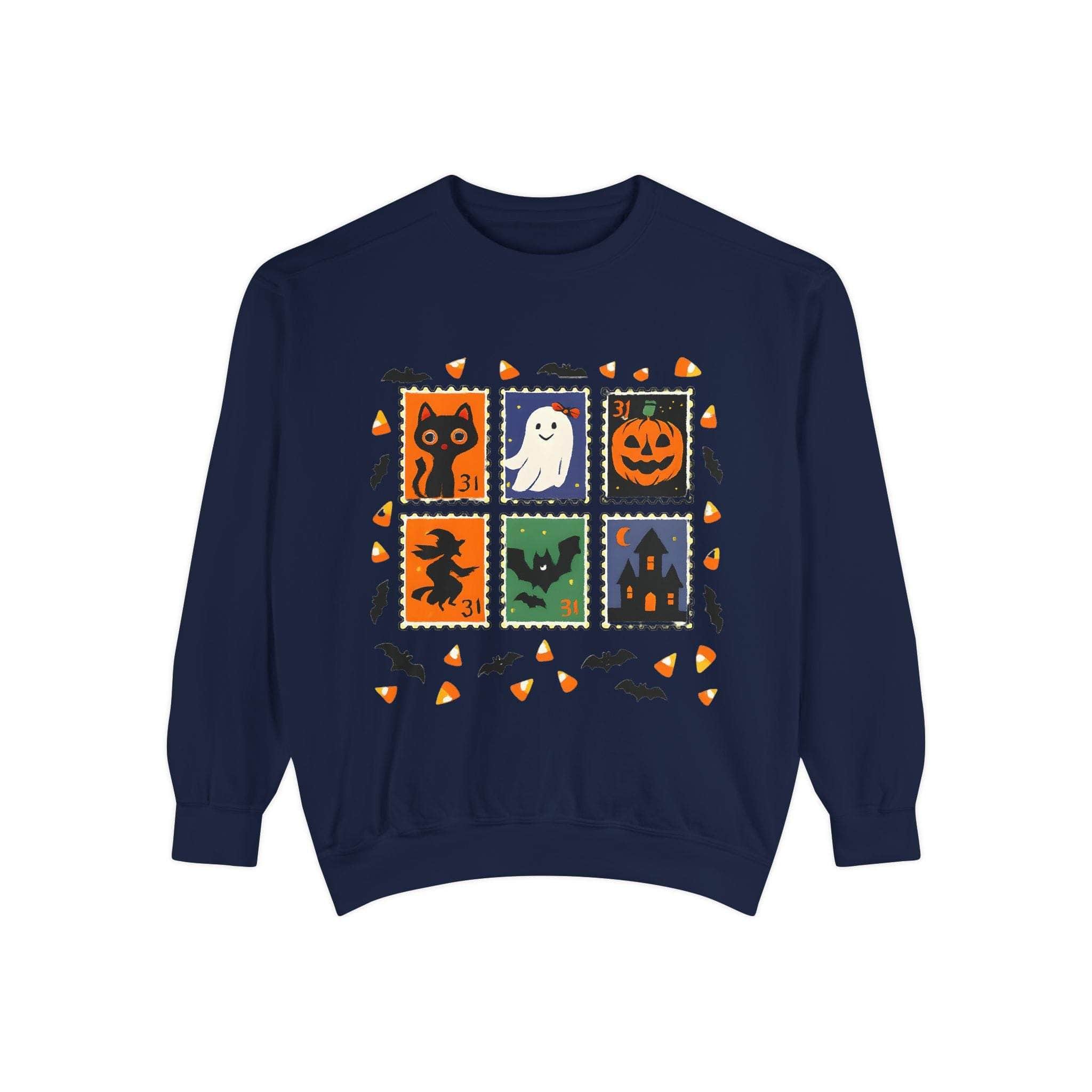 Retro Halloween Stamp Sweatshirt - TeninoVentures