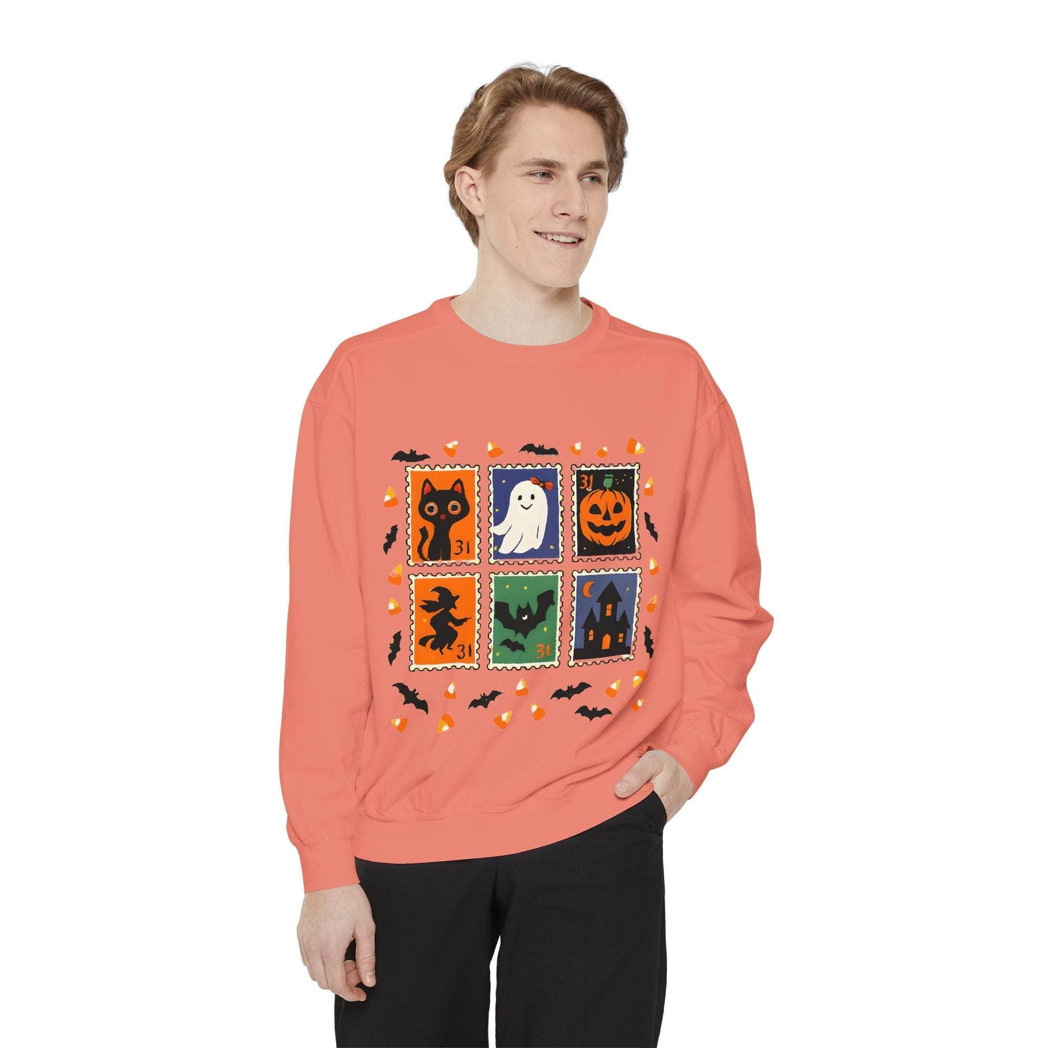 Retro Halloween Stamp Sweatshirt - TeninoVentures