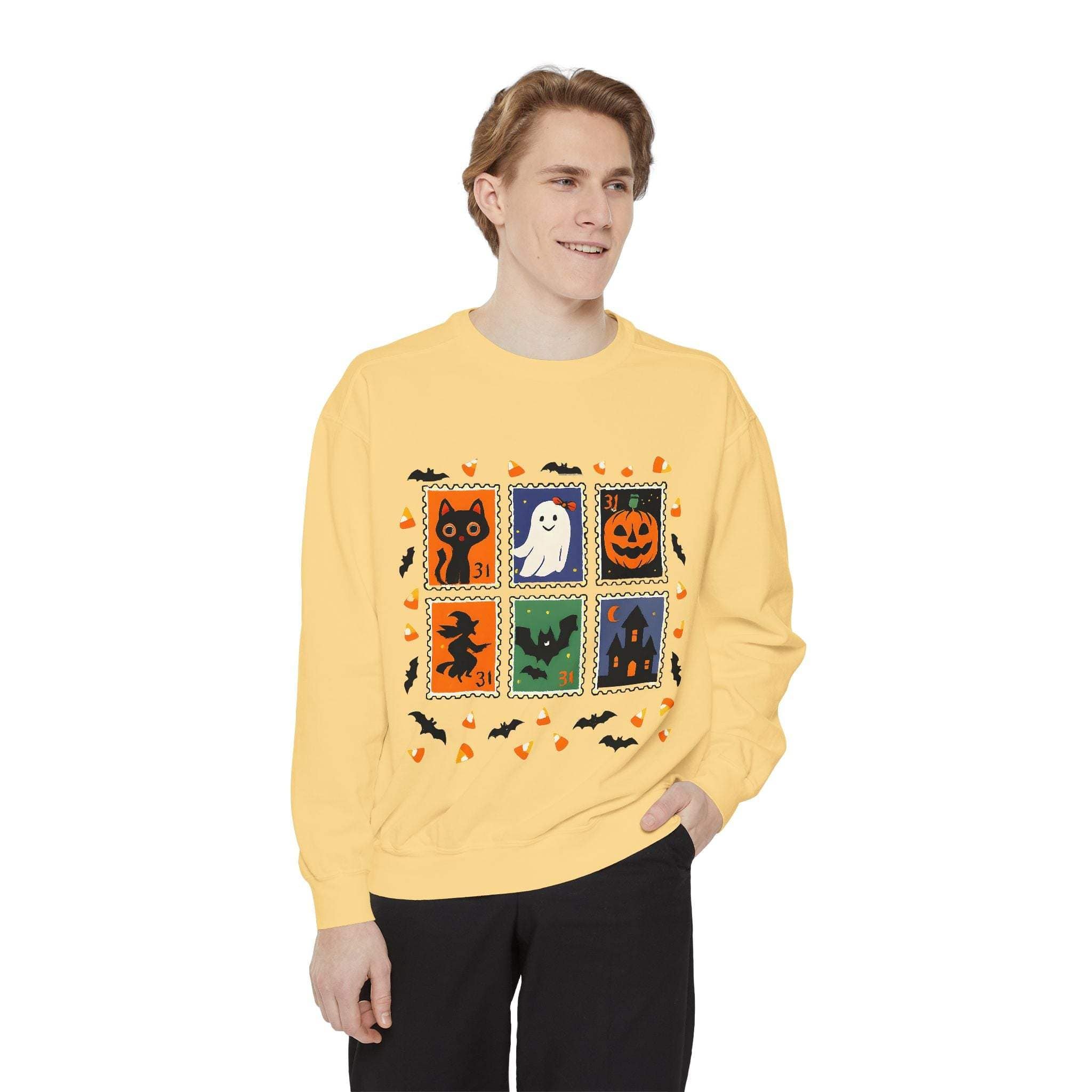 Retro Halloween Stamp Sweatshirt - TeninoVentures