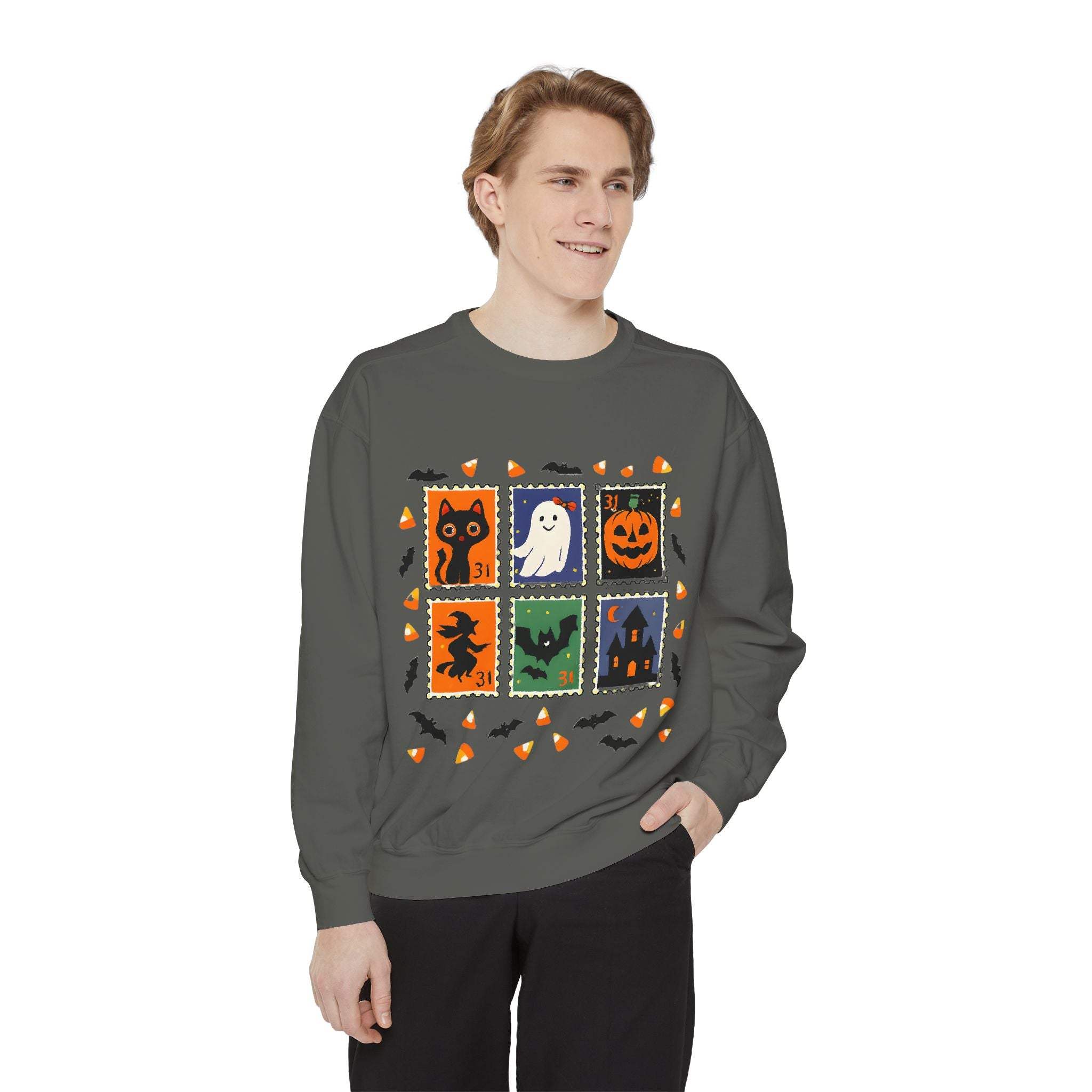 Retro Halloween Stamp Sweatshirt - TeninoVentures
