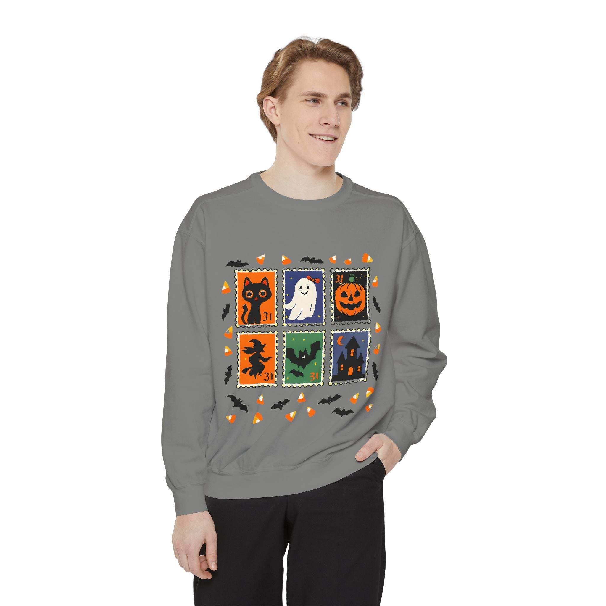 Retro Halloween Stamp Sweatshirt - TeninoVentures