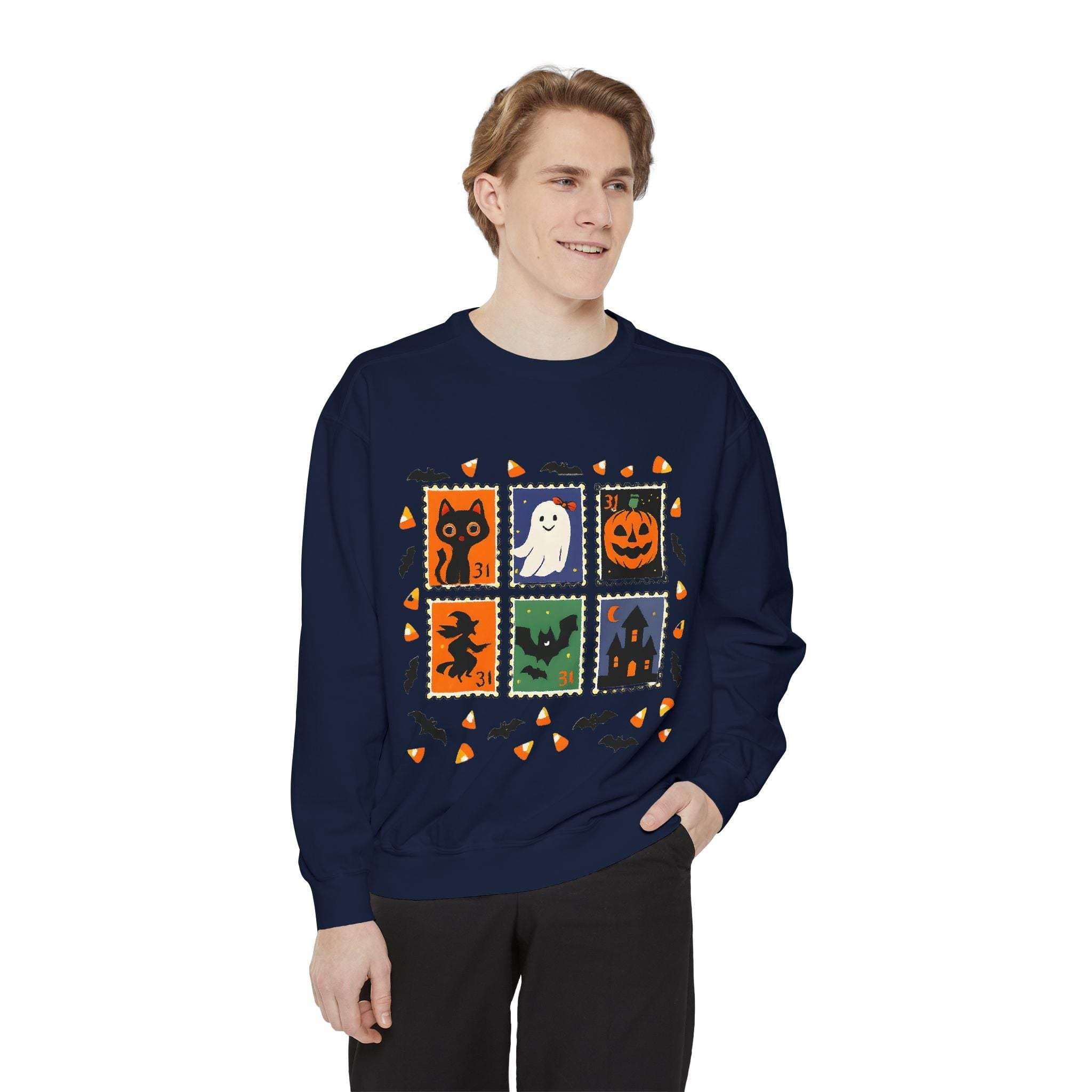 Retro Halloween Stamp Sweatshirt - TeninoVentures