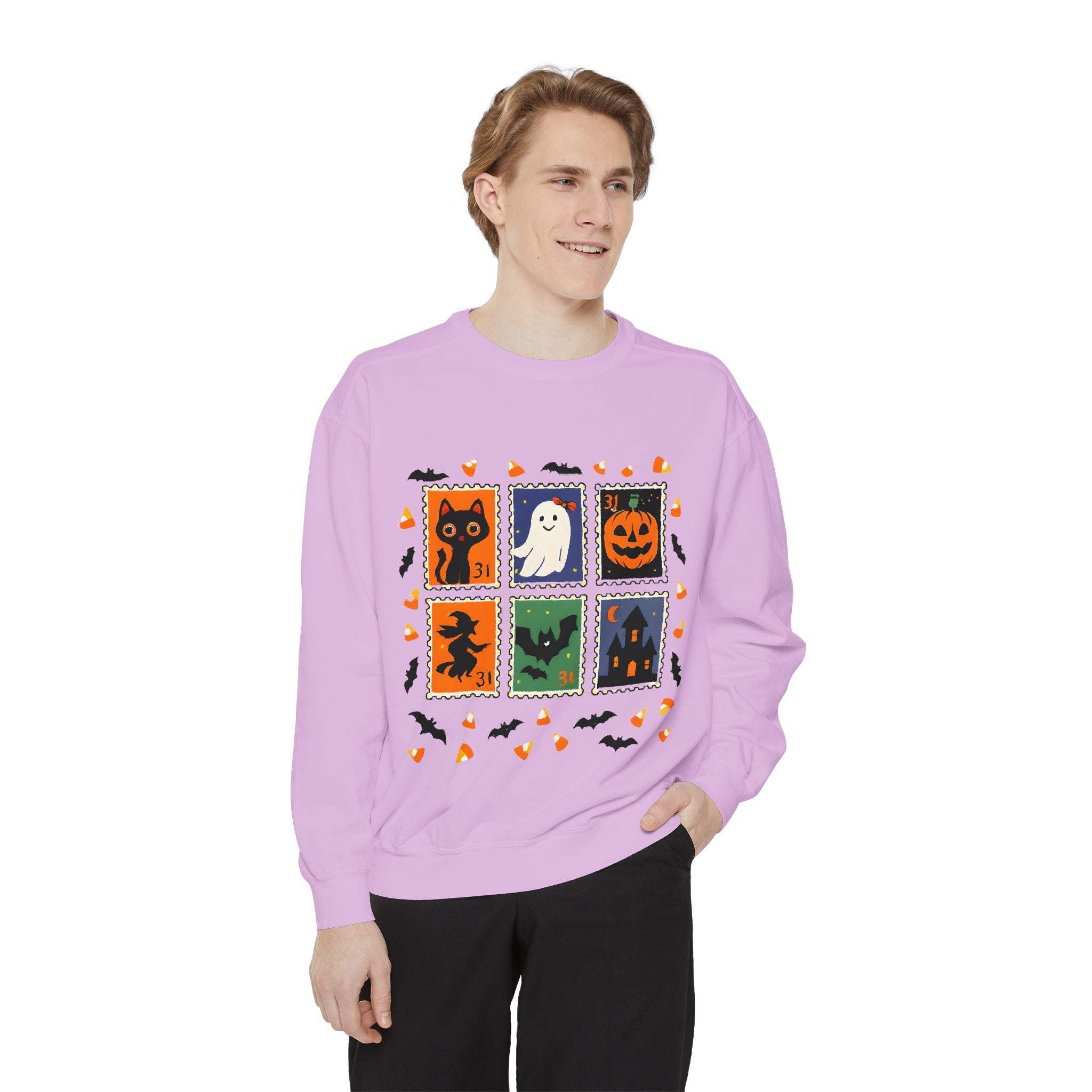 Retro Halloween Stamp Sweatshirt - TeninoVentures