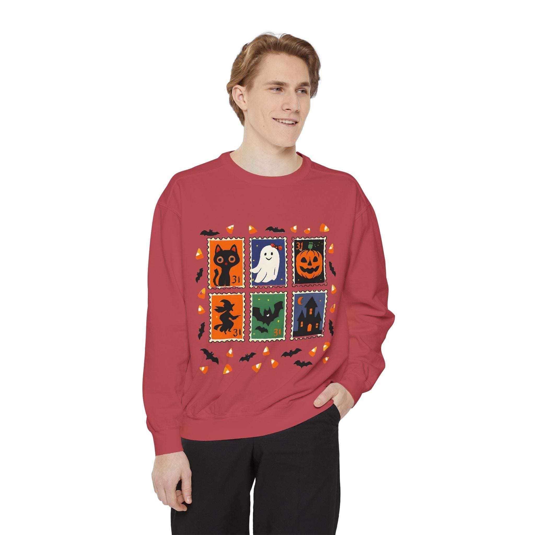 Retro Halloween Stamp Sweatshirt - TeninoVentures
